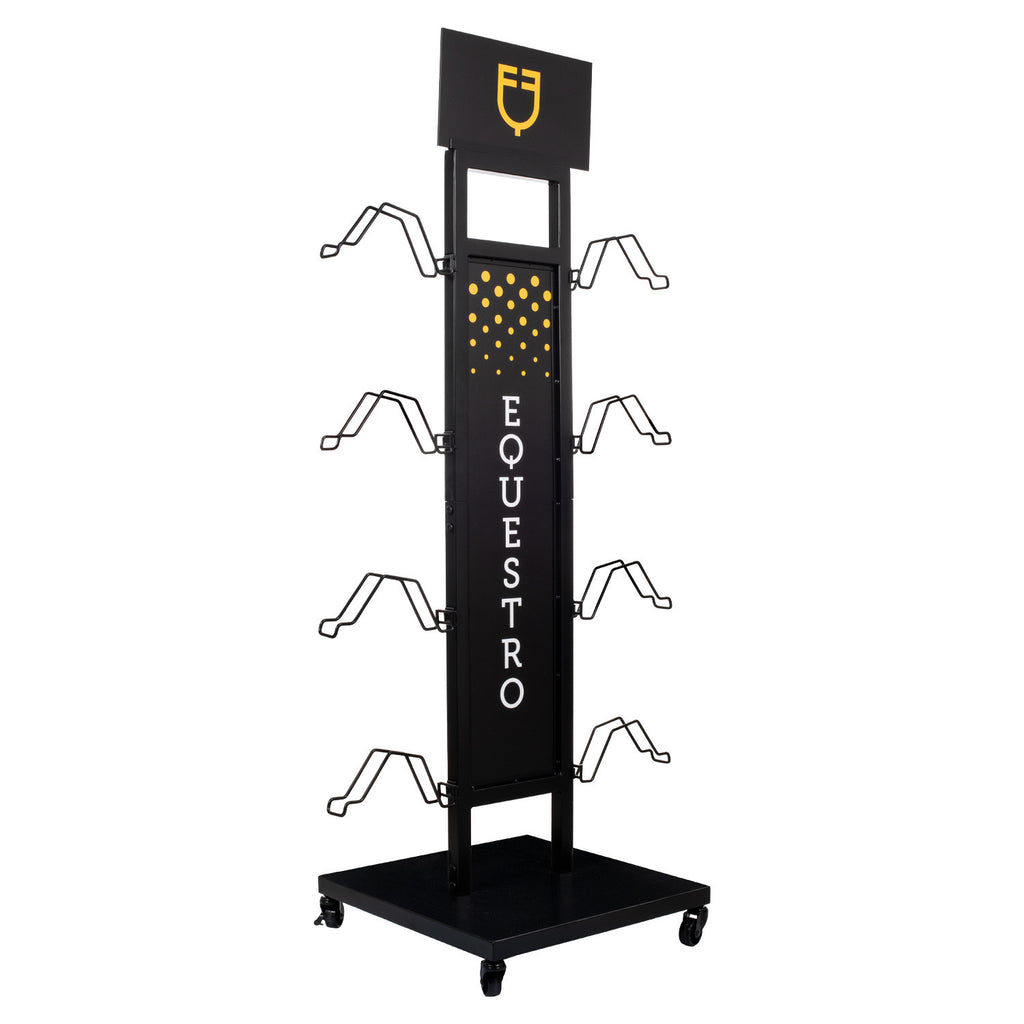Helmet display rack steel 8pcs L500/W500/H1590 mm