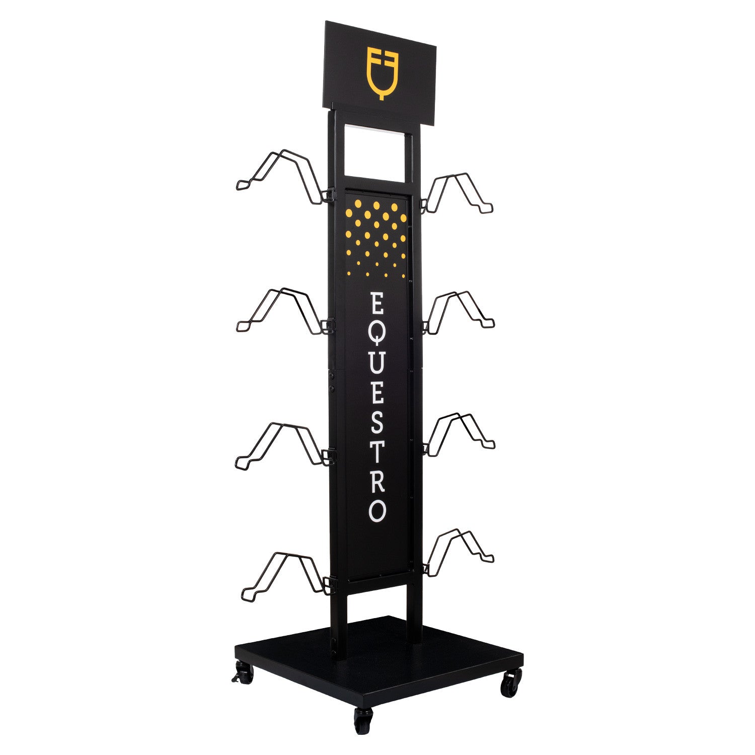 Helmet display rack steel 8pcs L500/W500/H1590 mm