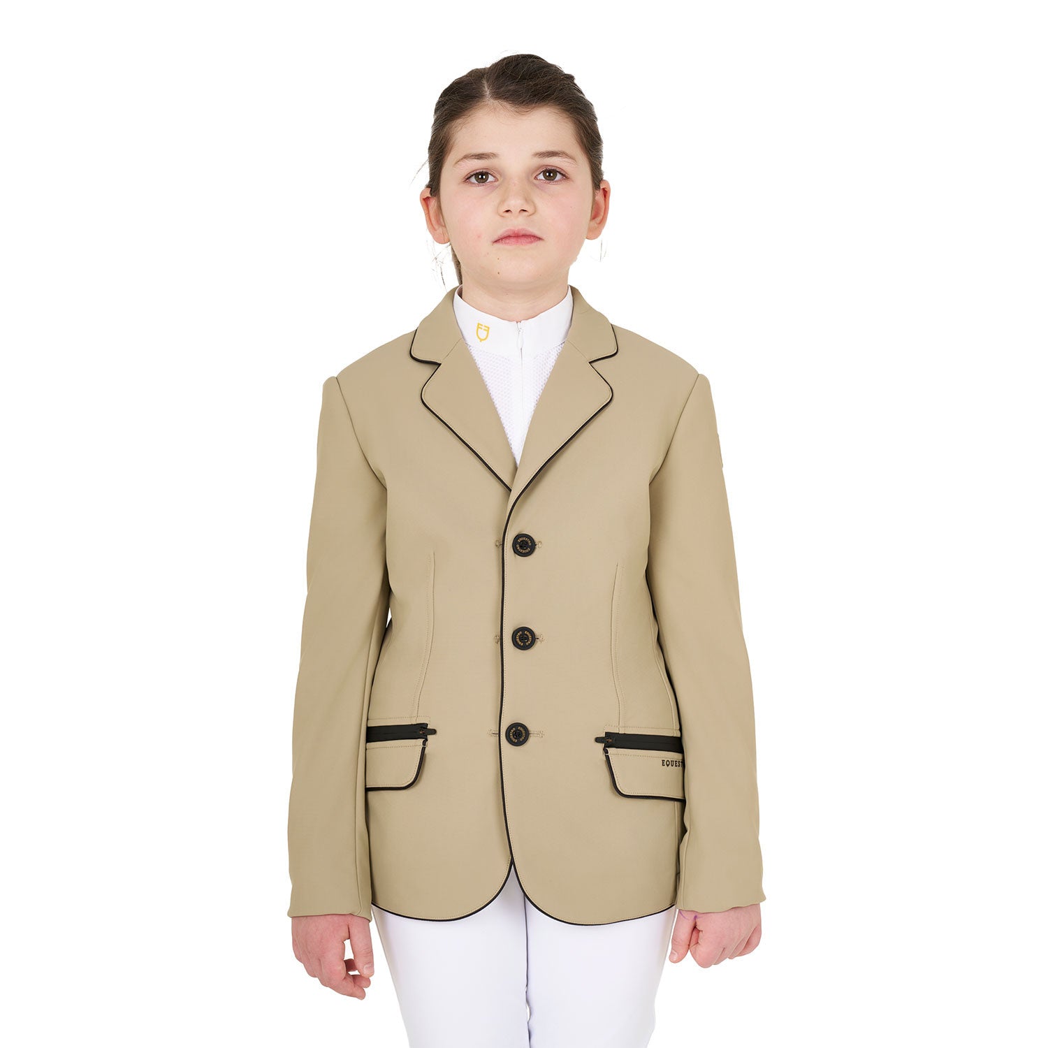 Equestro Girls' competition jacket in technical fabric
