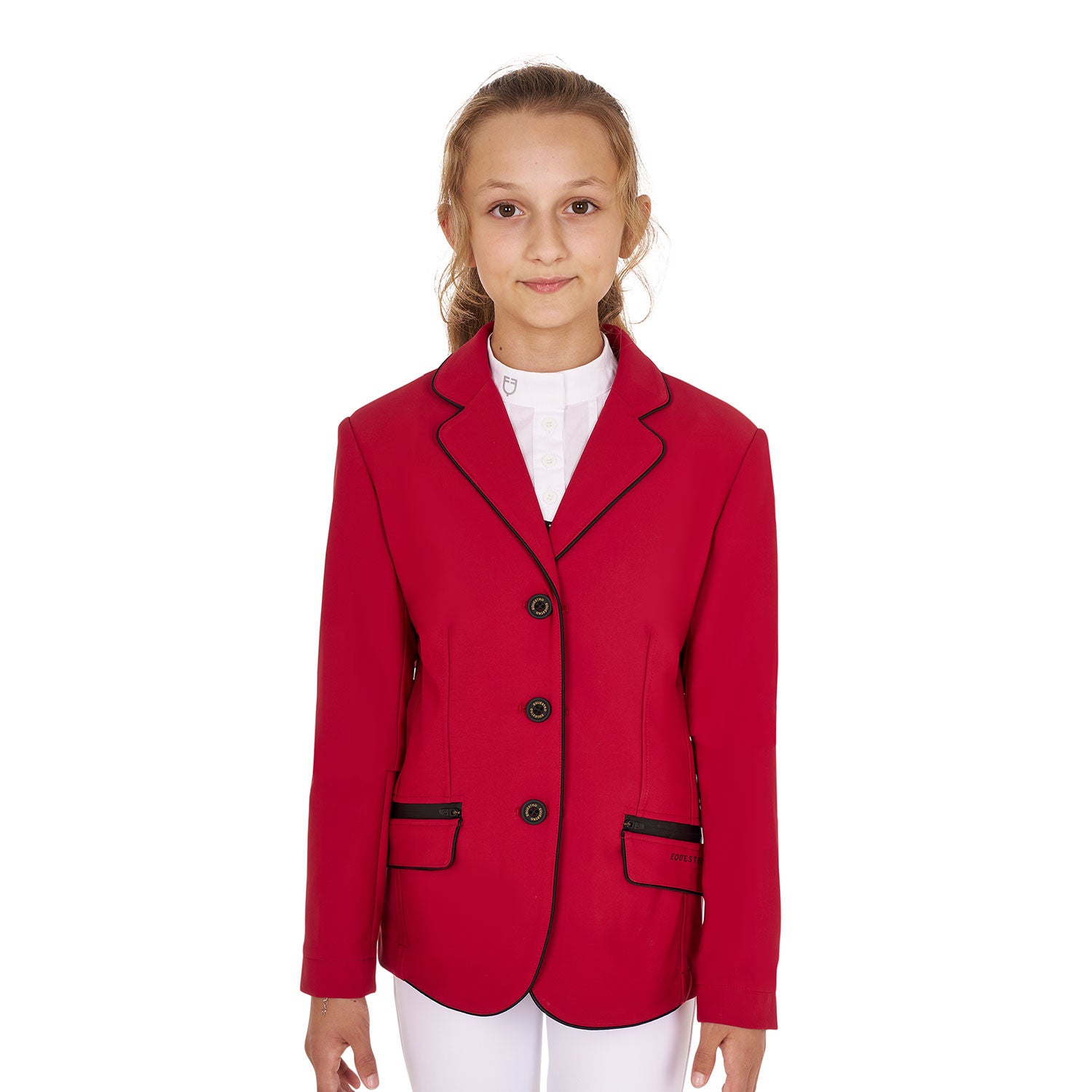 Equestro Girls' competition jacket in technical fabric