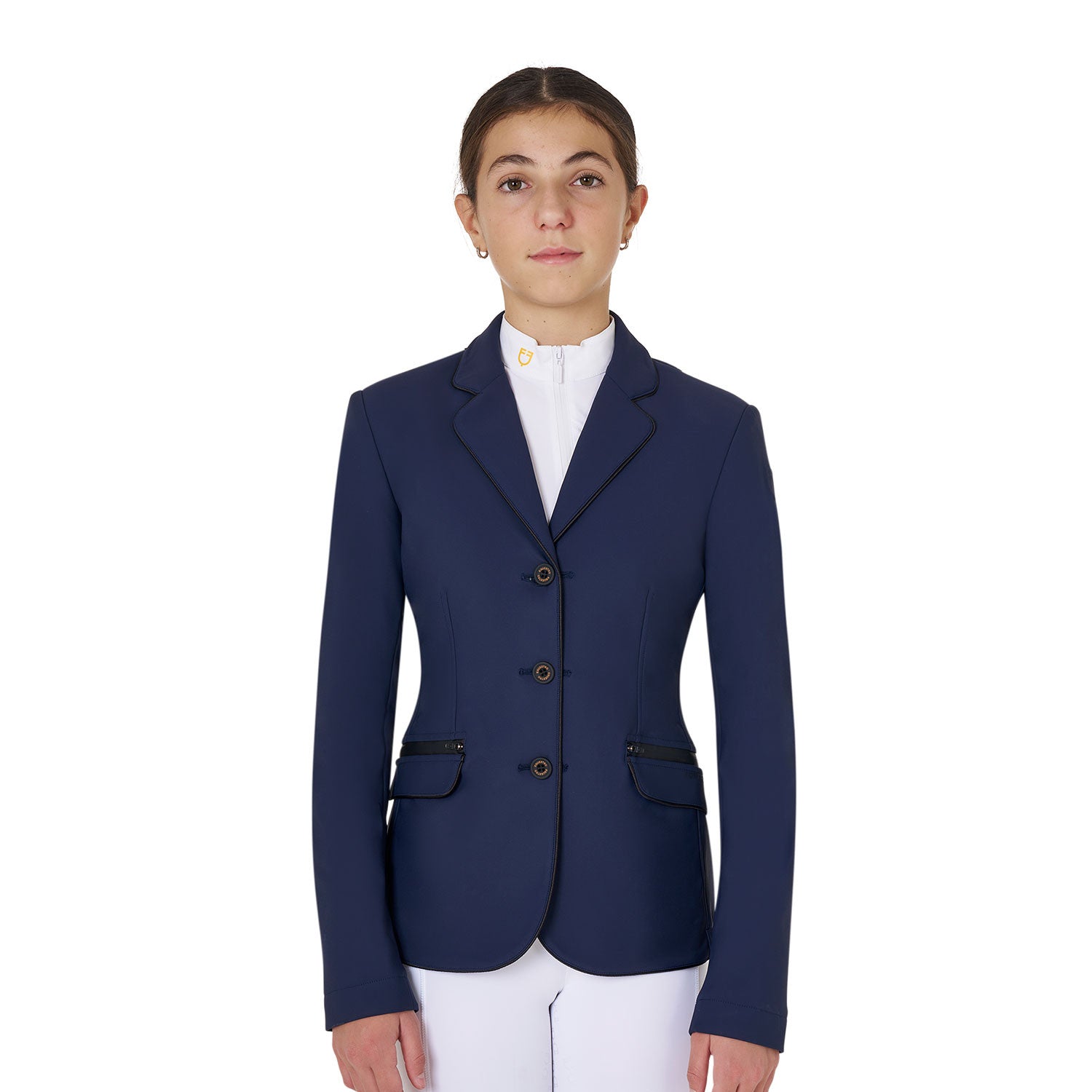 Equestro Girls' competition jacket in technical fabric