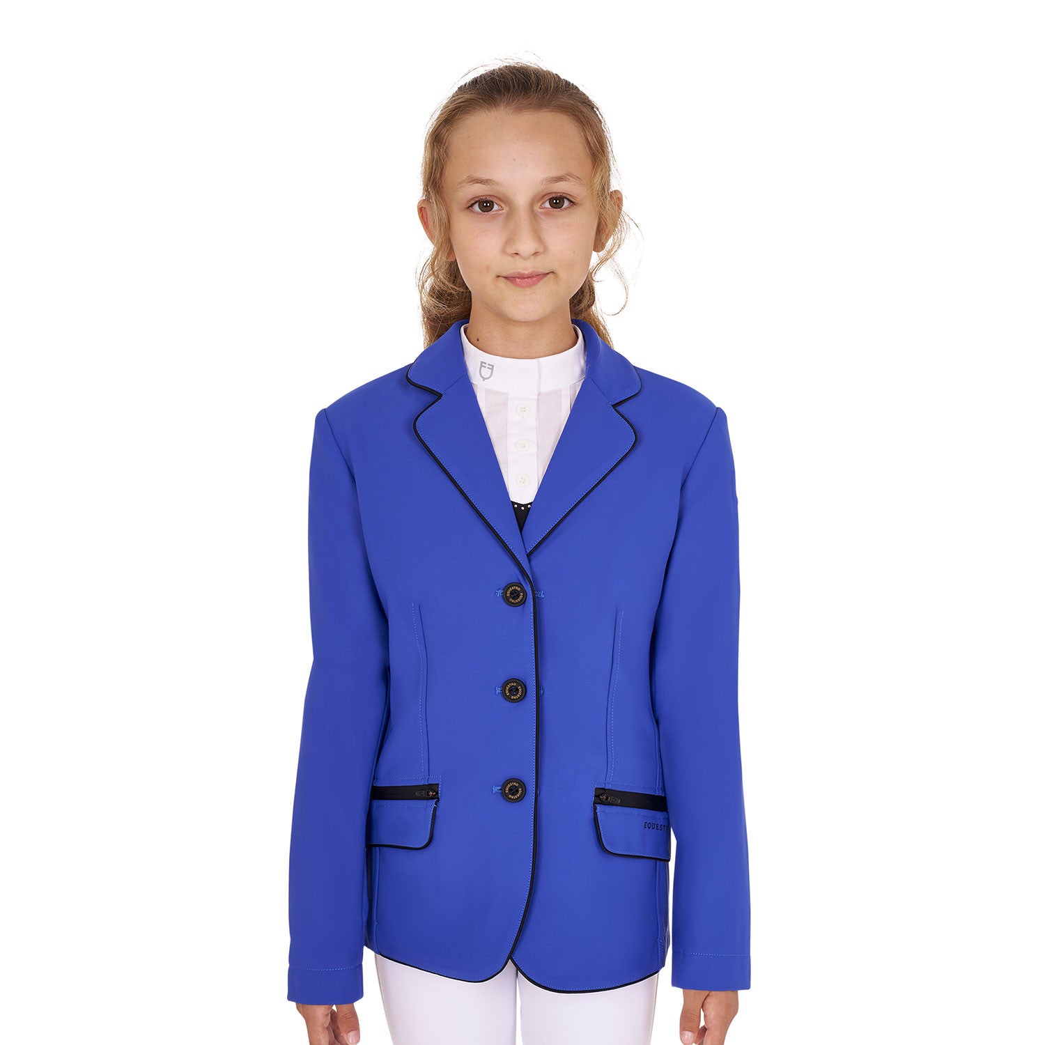 Equestro Girls' competition jacket in technical fabric