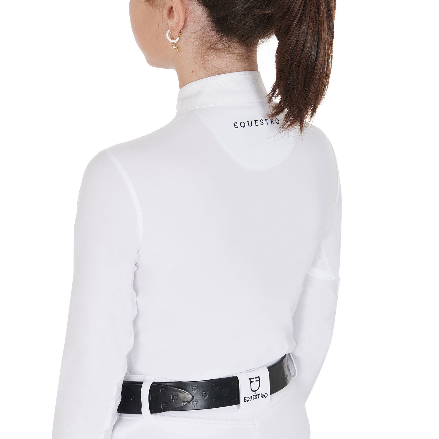 Girls' long-sleeved polo shirt