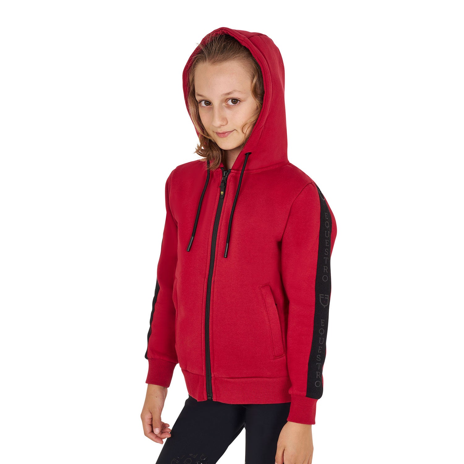 Girls' full zip sweatshirt inner fleece