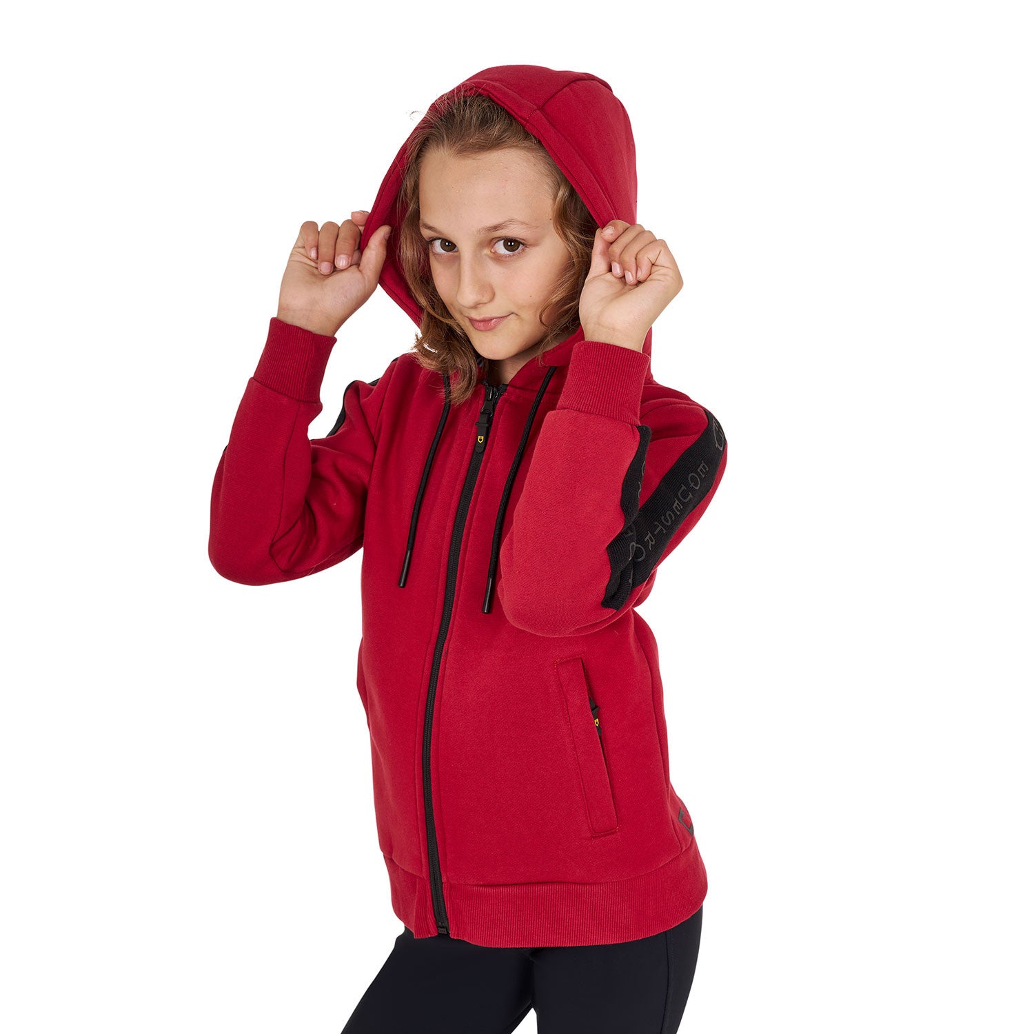Girls' full zip sweatshirt inner fleece