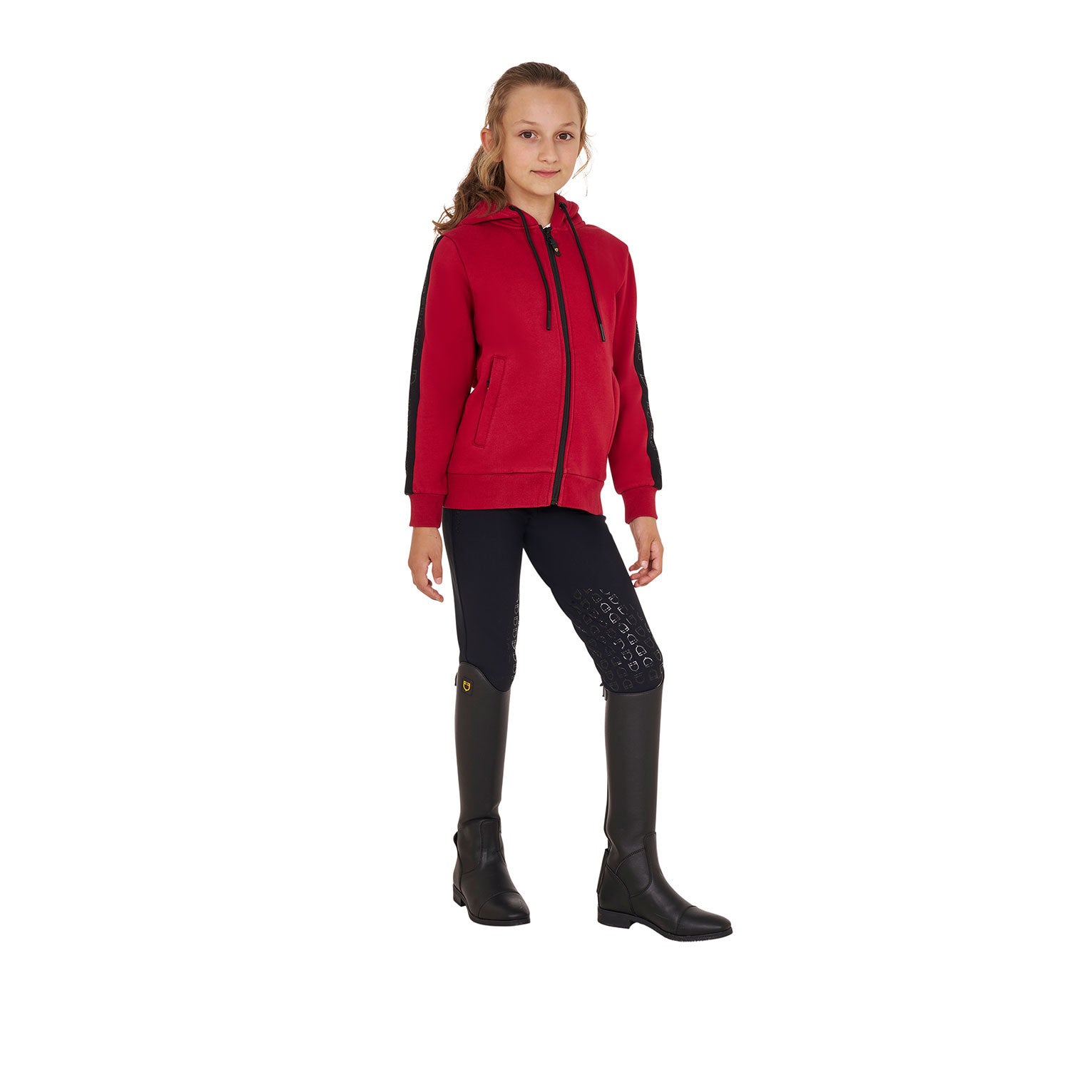 Girls' full zip sweatshirt inner fleece