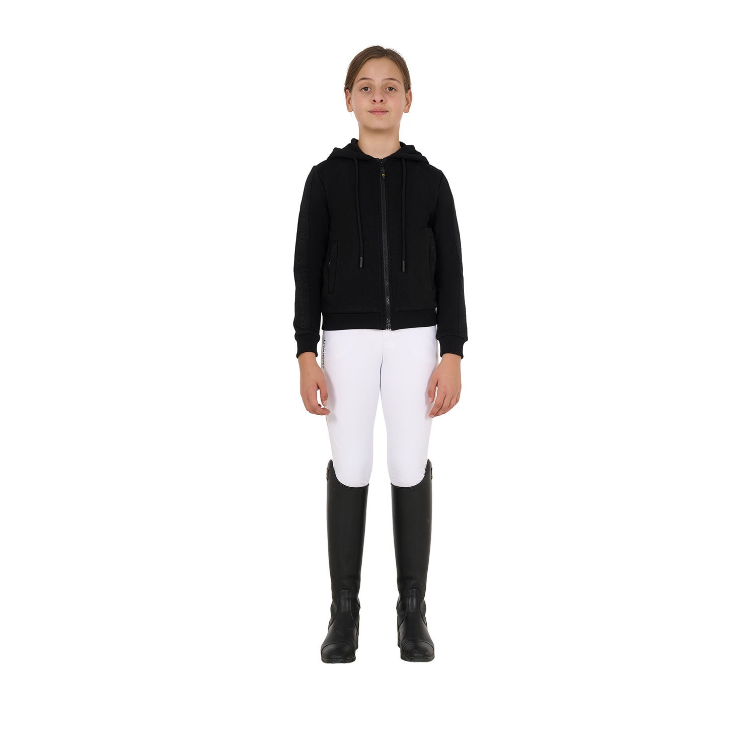 Girls' full zip sweatshirt inner fleece