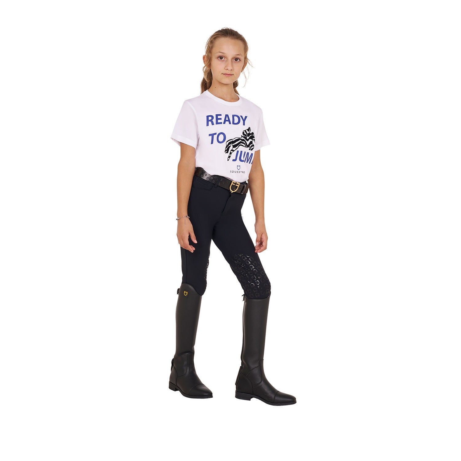 Girls' Ready To Jump cotton T-shirt