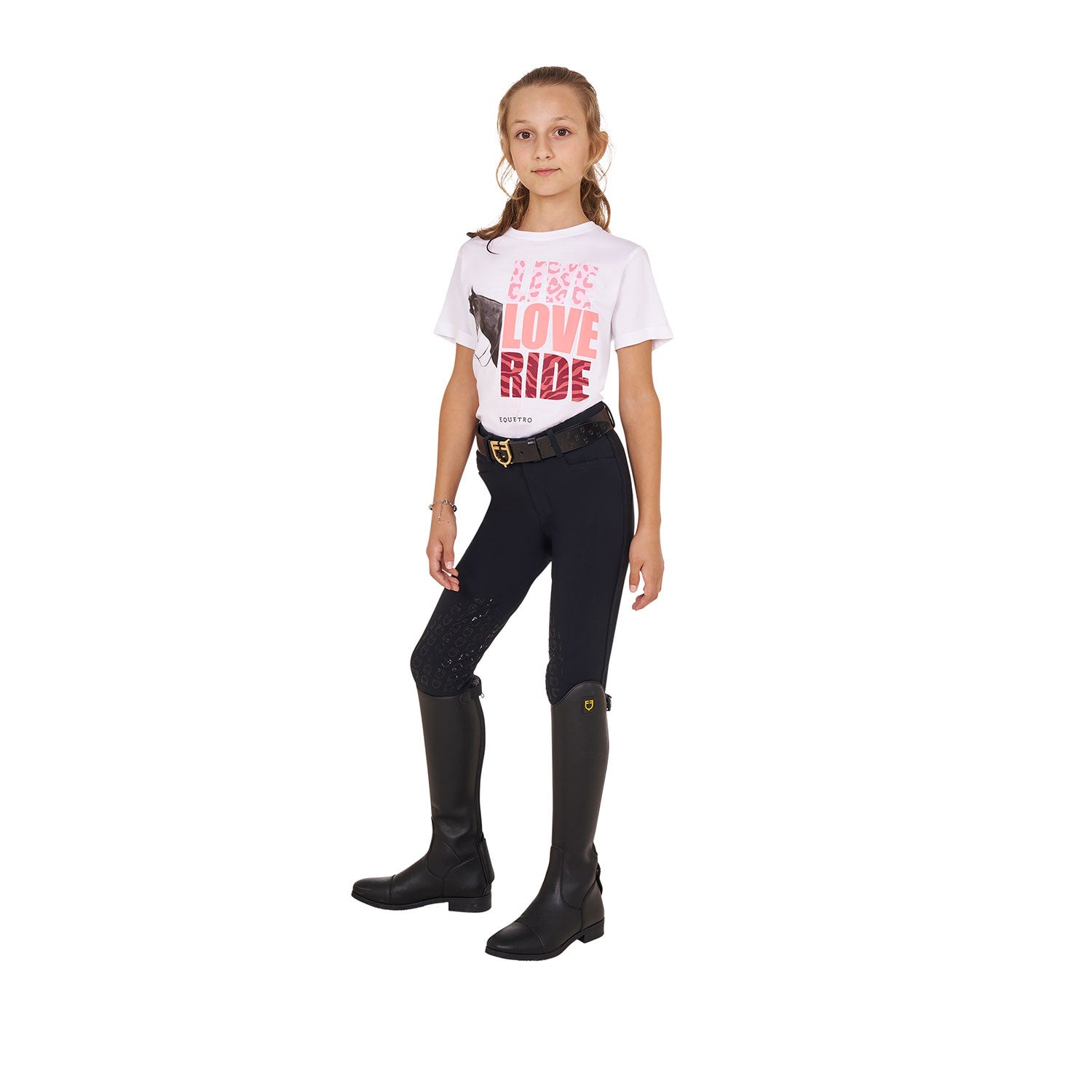 Girls' Live Love Ride cotton T-shirt