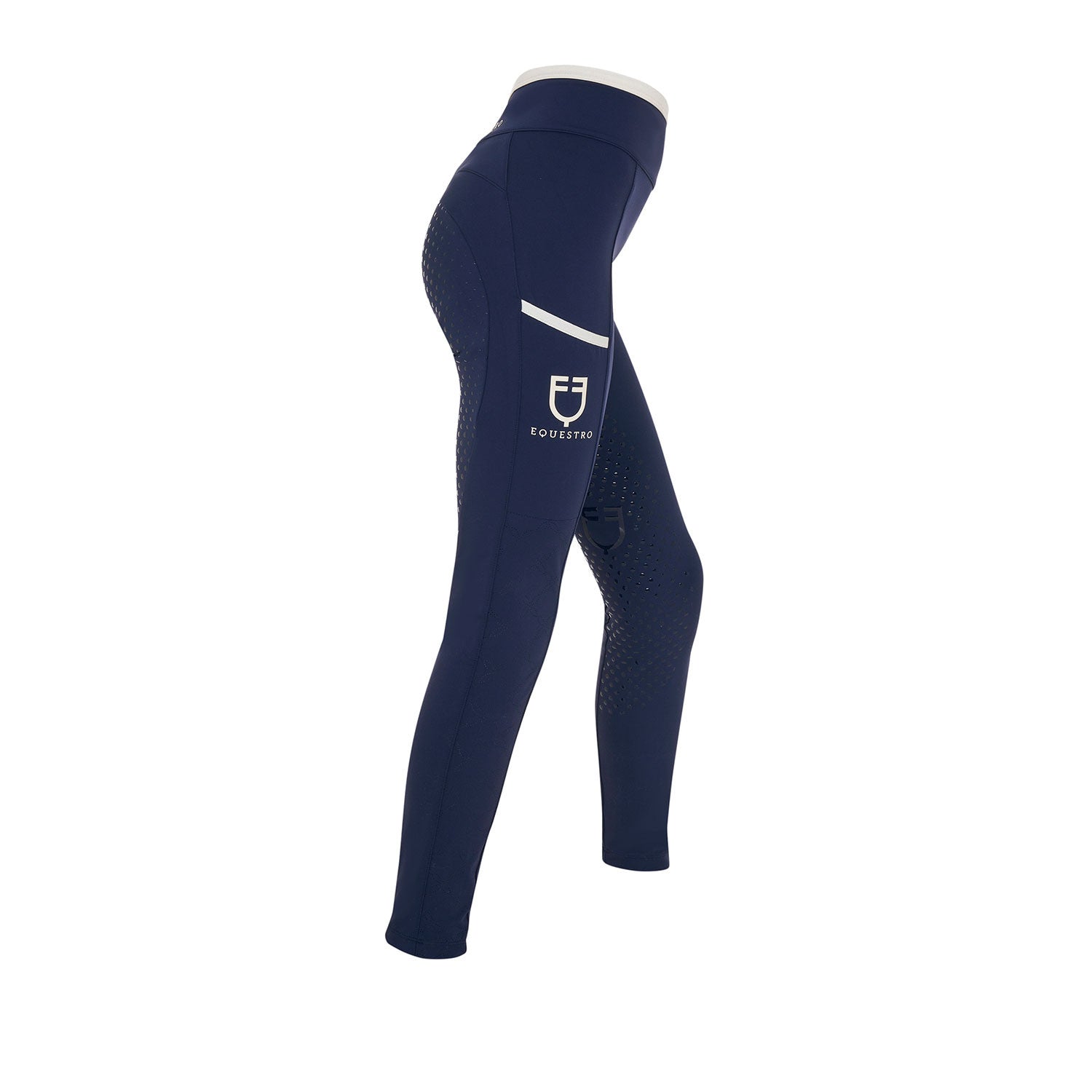 Equestro Girls' leggings with perforated decorations