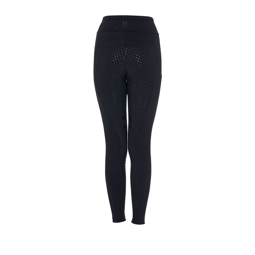 Girls' leggings with perforated decorations