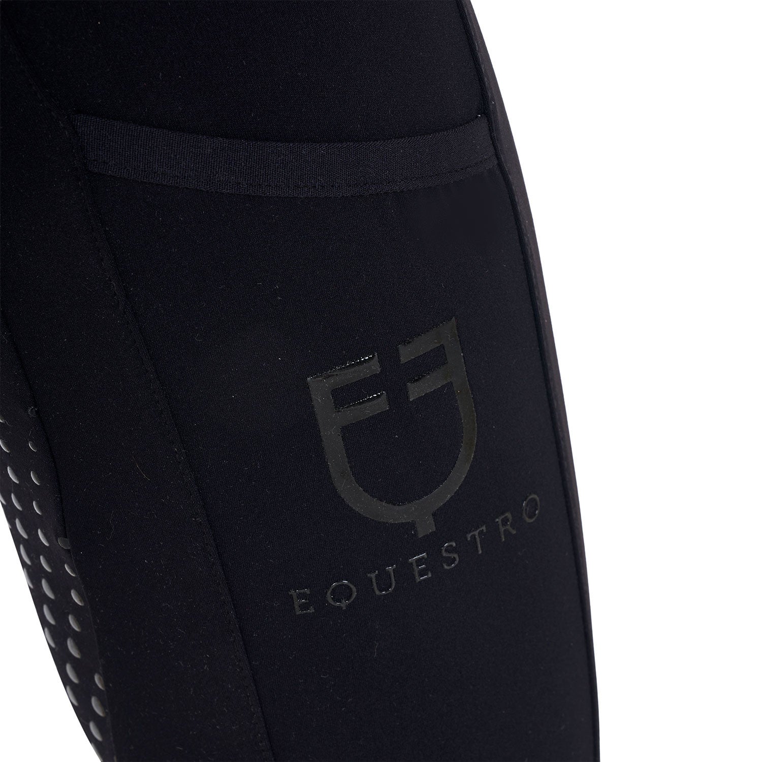 Girls' leggings with perforated decorations