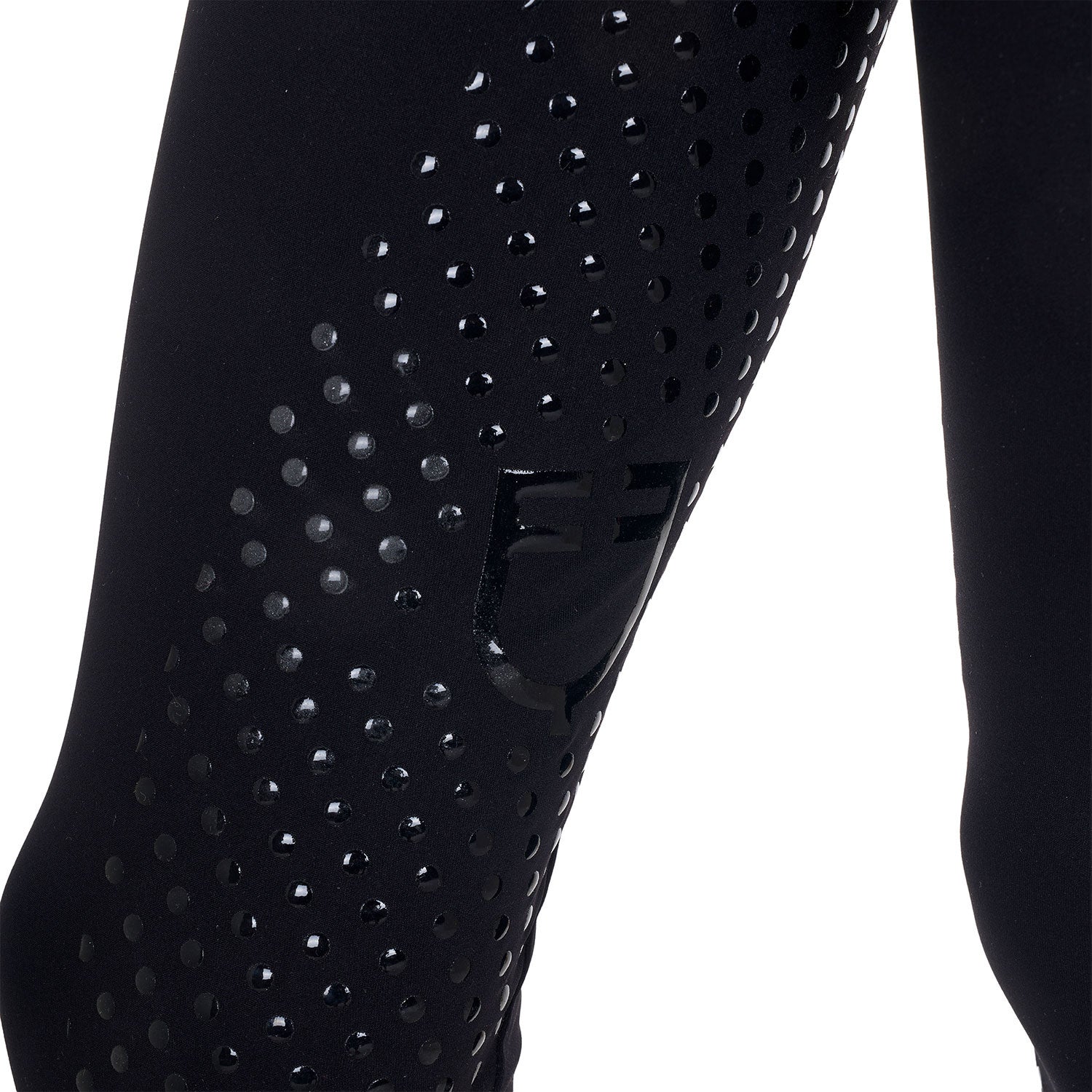 Girls' leggings with perforated decorations