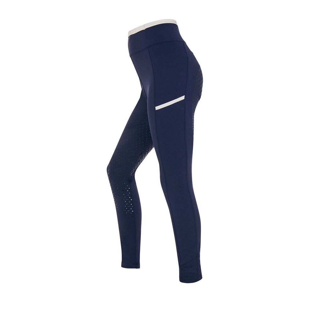 Girls' leggings with perforated decorations
