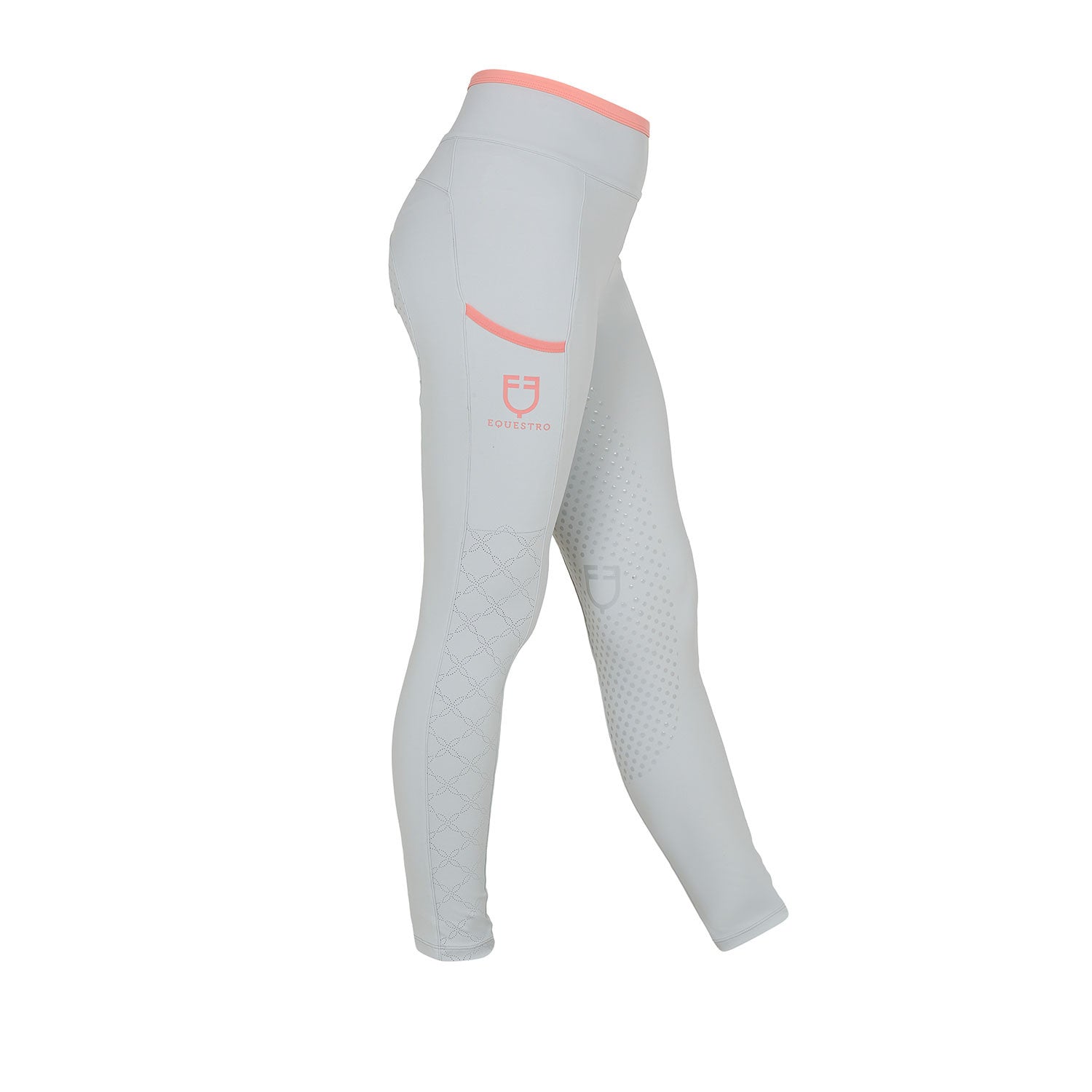 Equestro Girls' leggings with perforated decorations