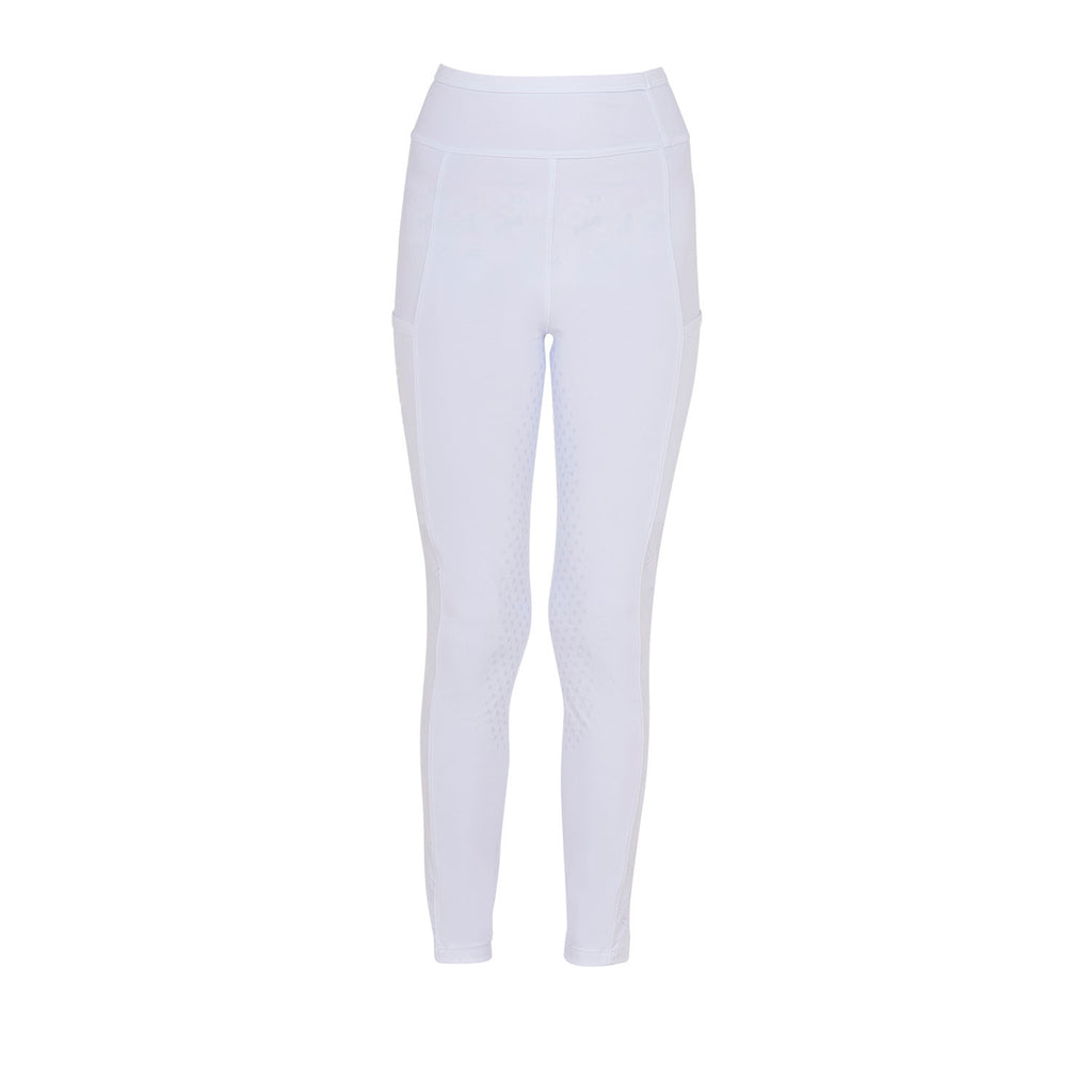 Girls' leggings with perforated decorations