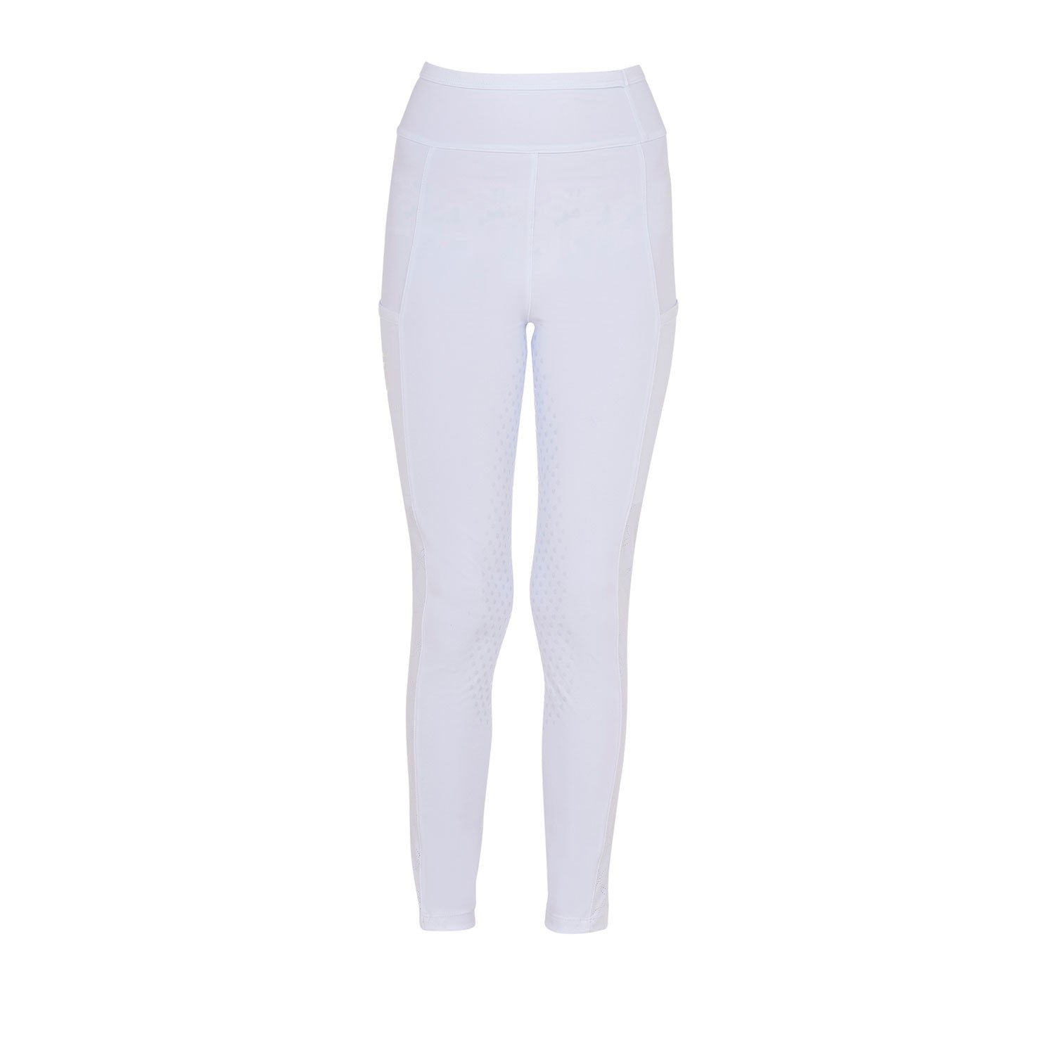 Girls' leggings with perforated decorations