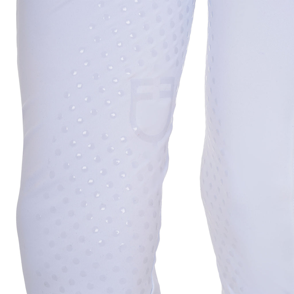Girls' leggings with perforated decorations