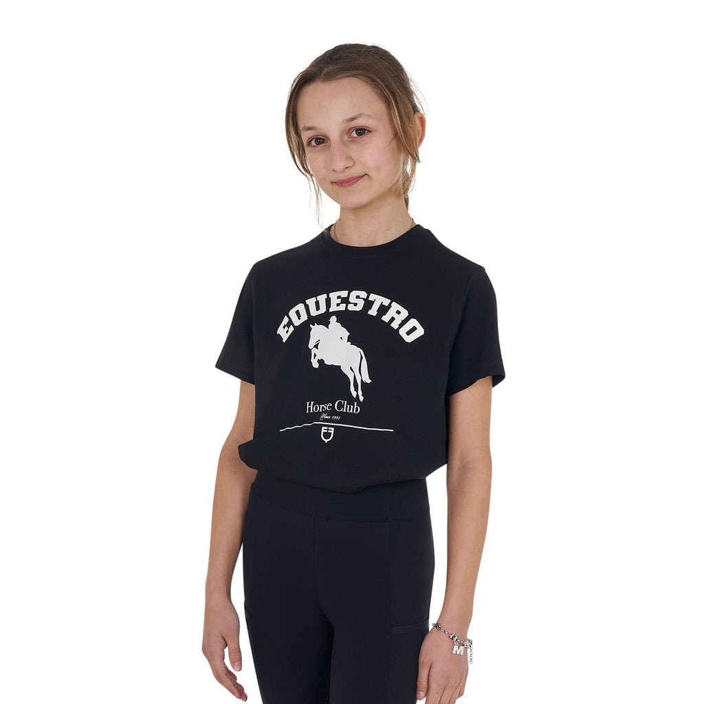 Girls' Jumping Horse Club cotton T-shirt