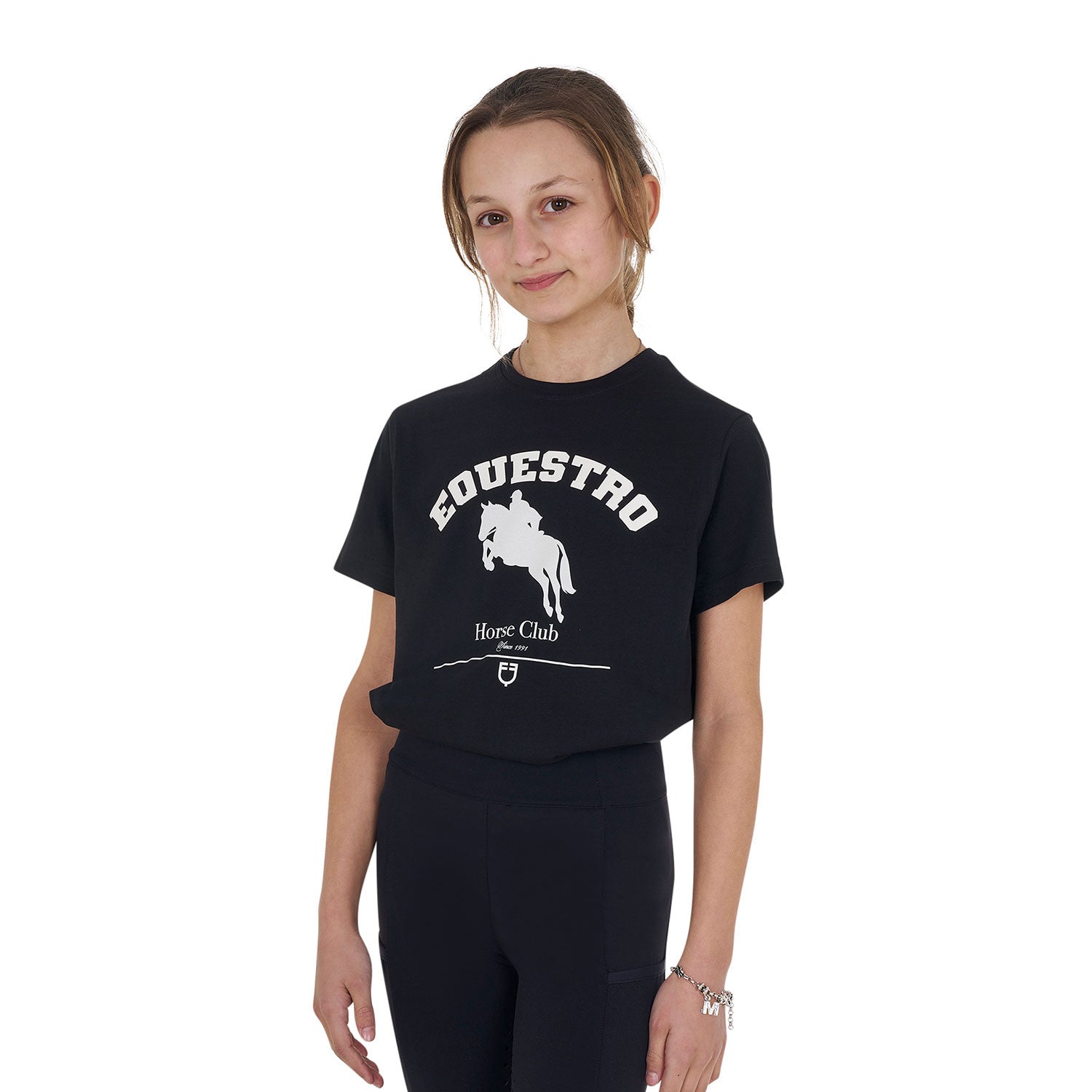 Girls' Jumping Horse Club cotton T-shirt