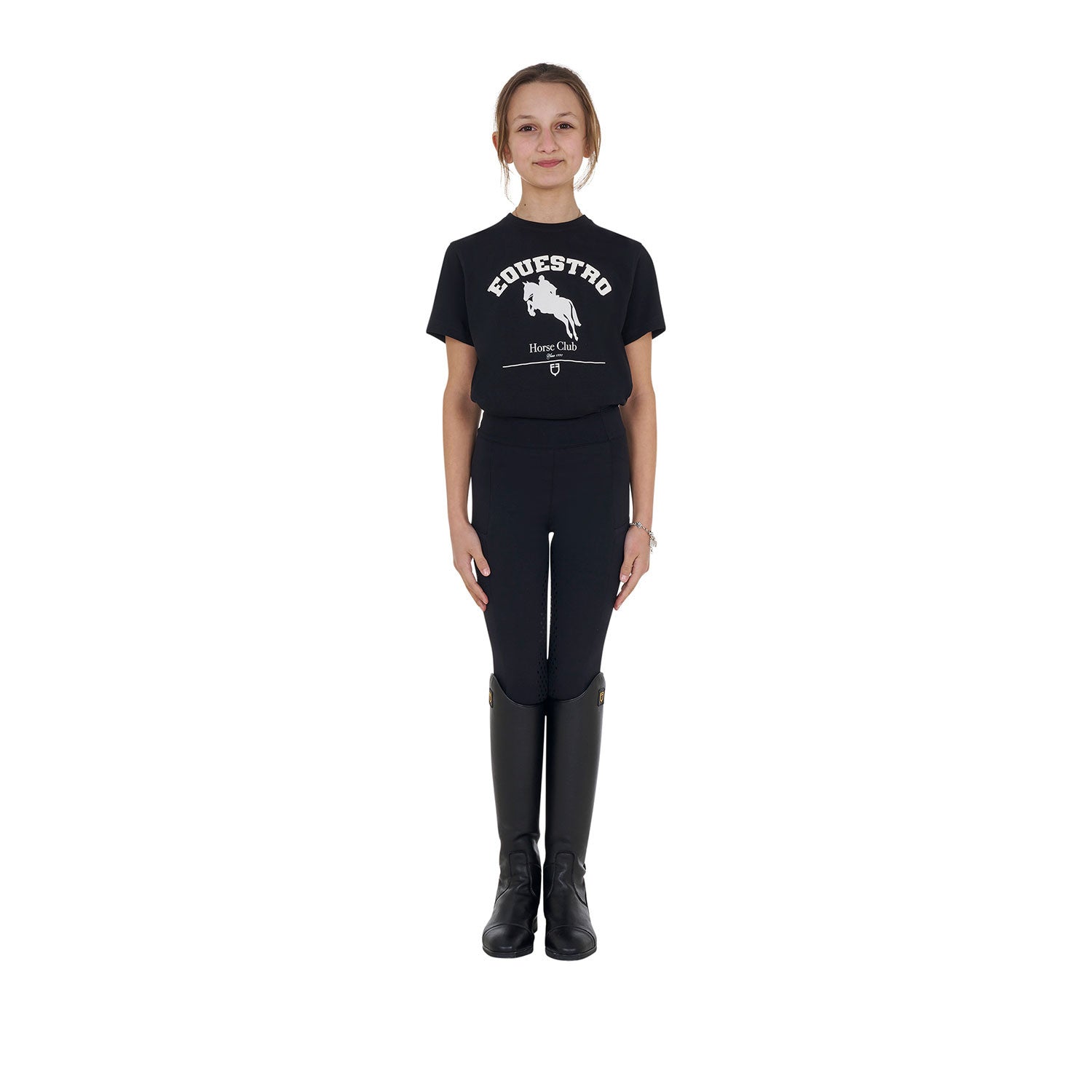Girls' Jumping Horse Club cotton T-shirt
