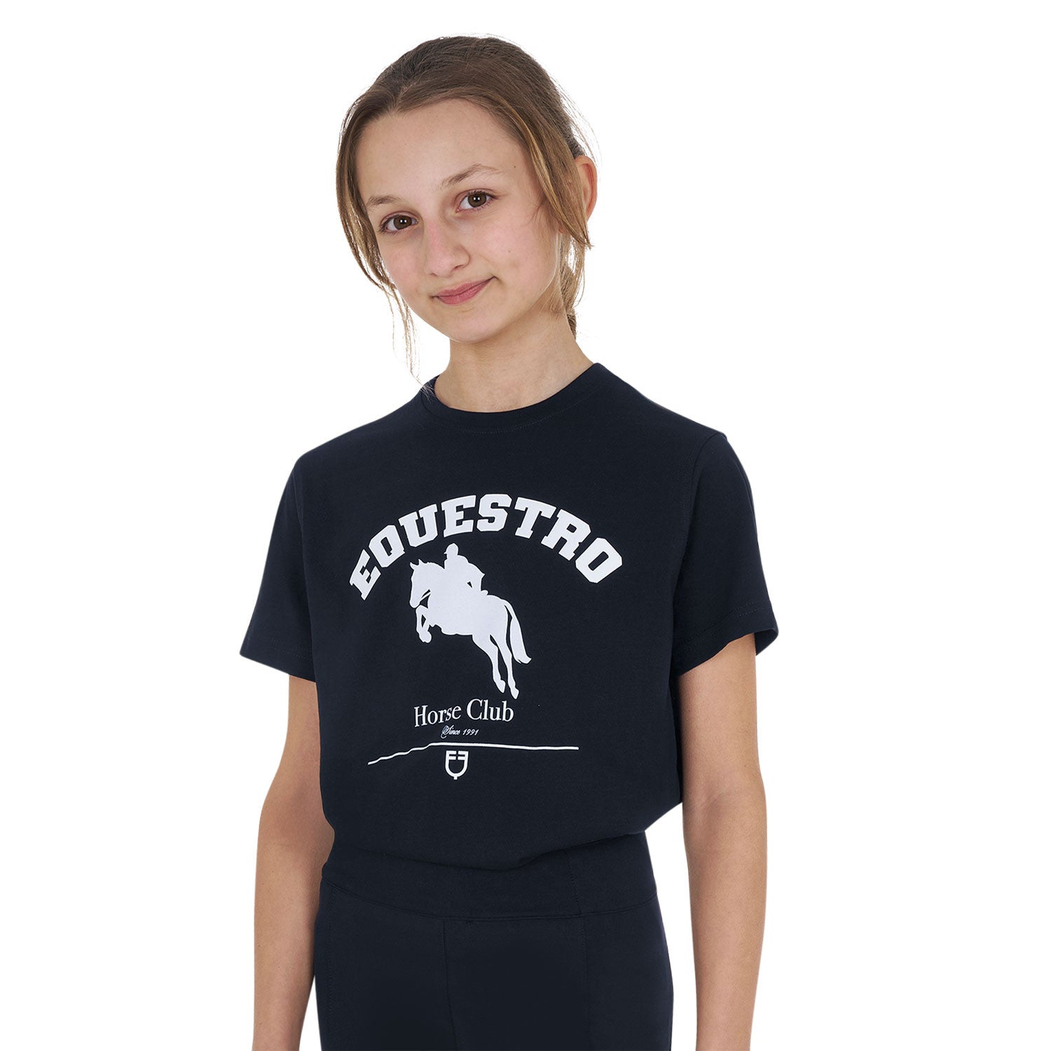 Girls' Jumping Horse Club cotton T-shirt