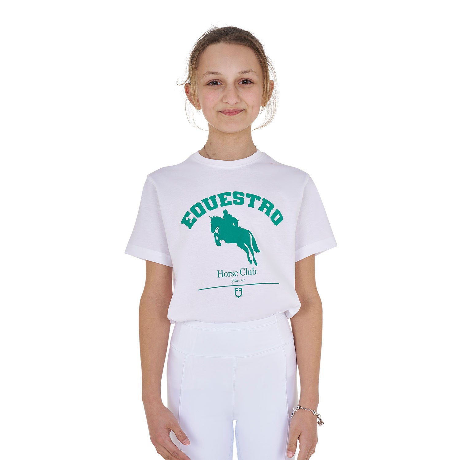 Girls' Jumping Horse Club cotton T-shirt