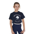 Girls' Monaco cotton T-shirt with rhinestones