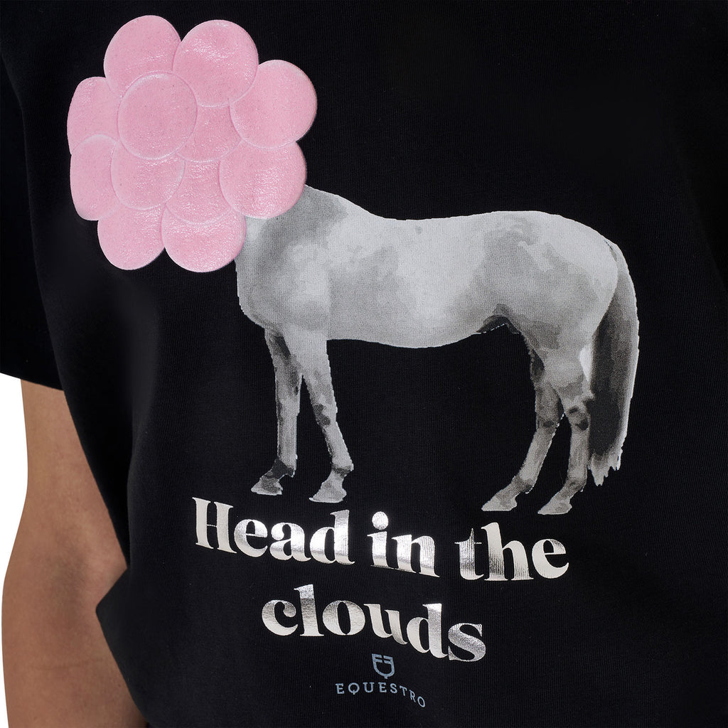 Girls' Head In The Clouds cotton T-shirt