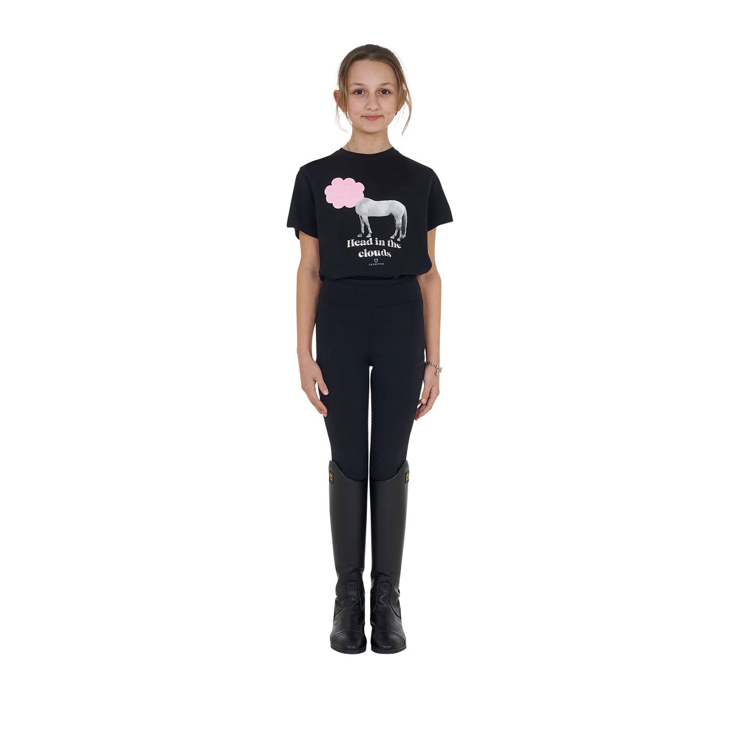 Girls' Head In The Clouds cotton T-shirt