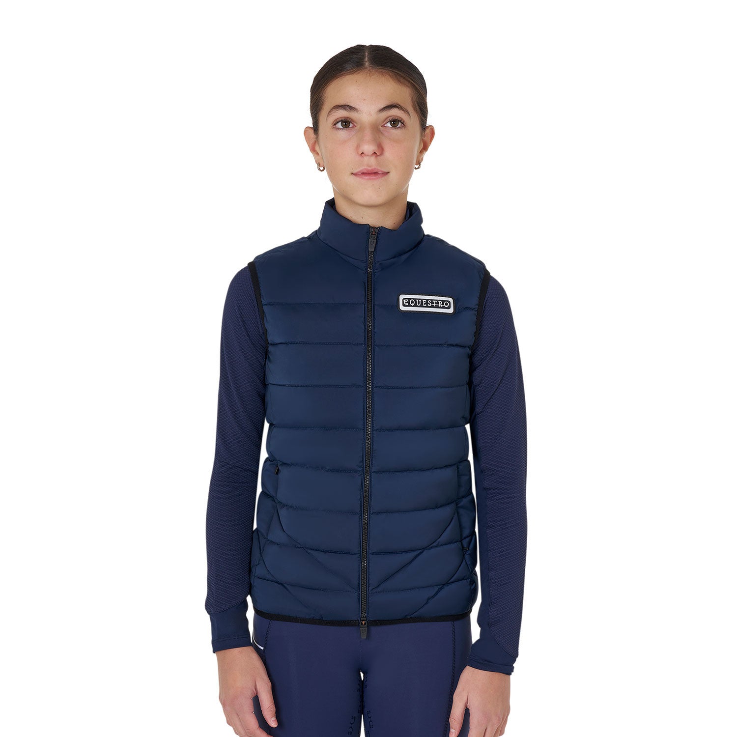 Equestro Girls' technical nylon vest