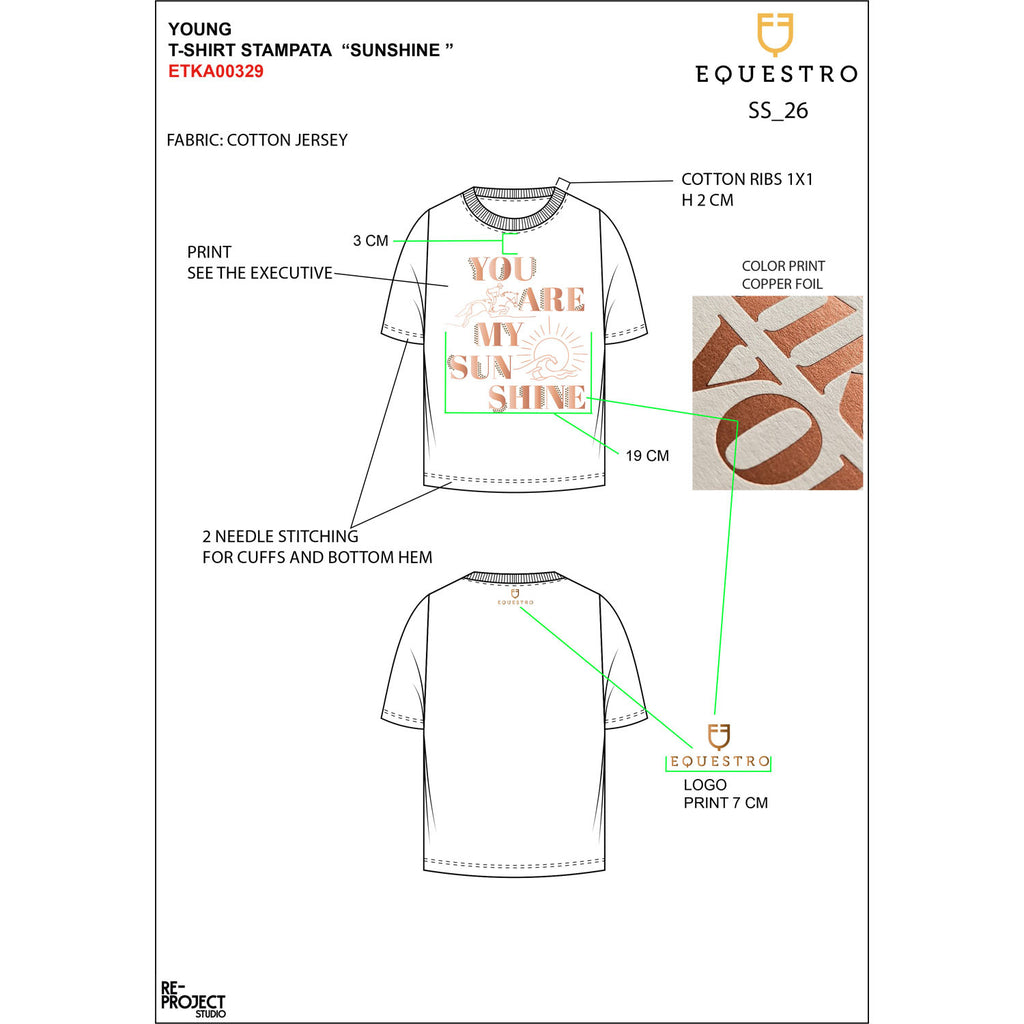 Girls' Sunshine cotton T-shirt