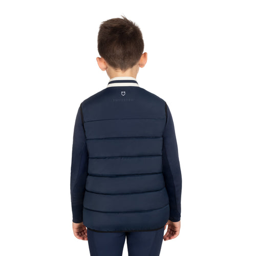 Equestro Boys' technical vest with knit collar