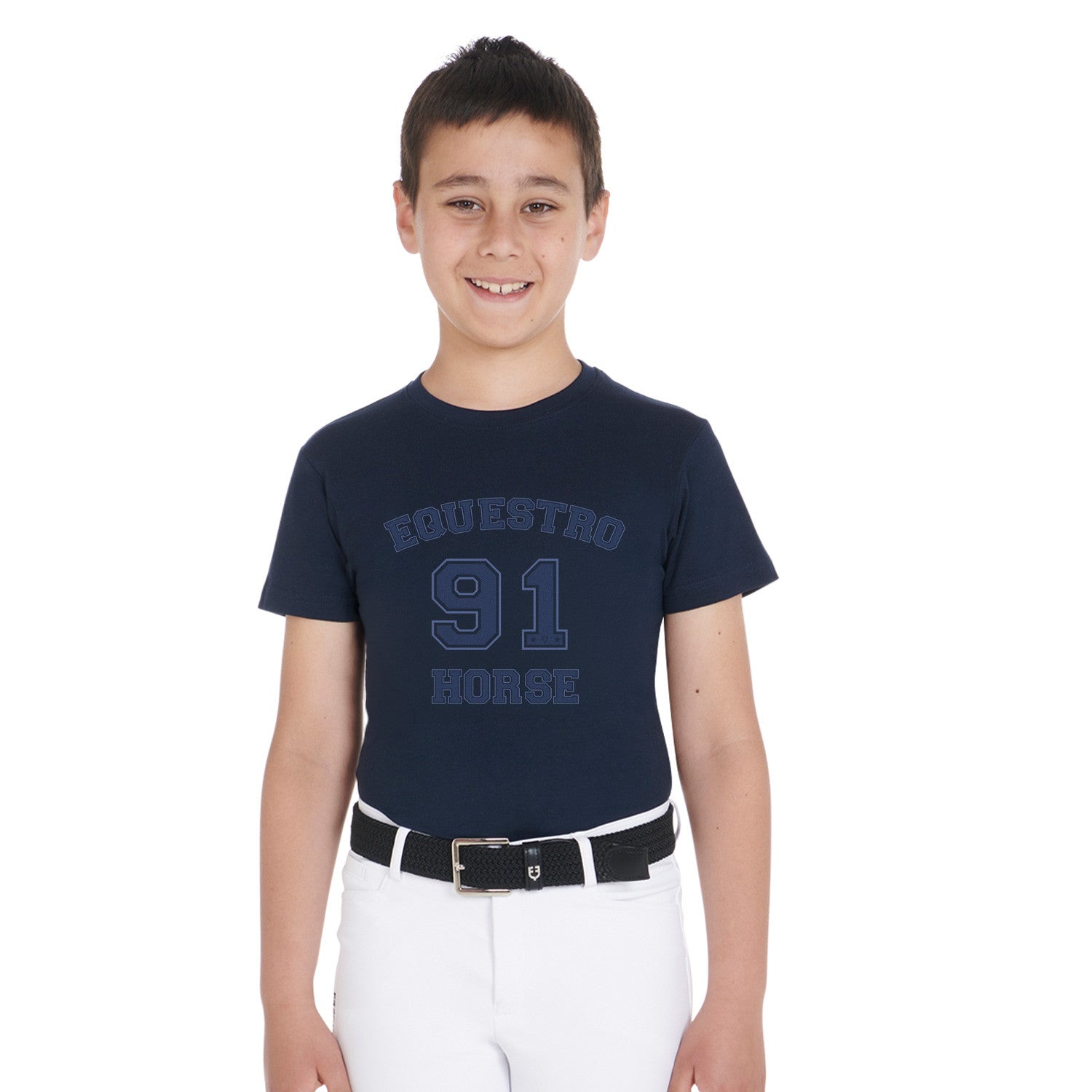 Equestro Boys' Horse Club cotton T-shirt