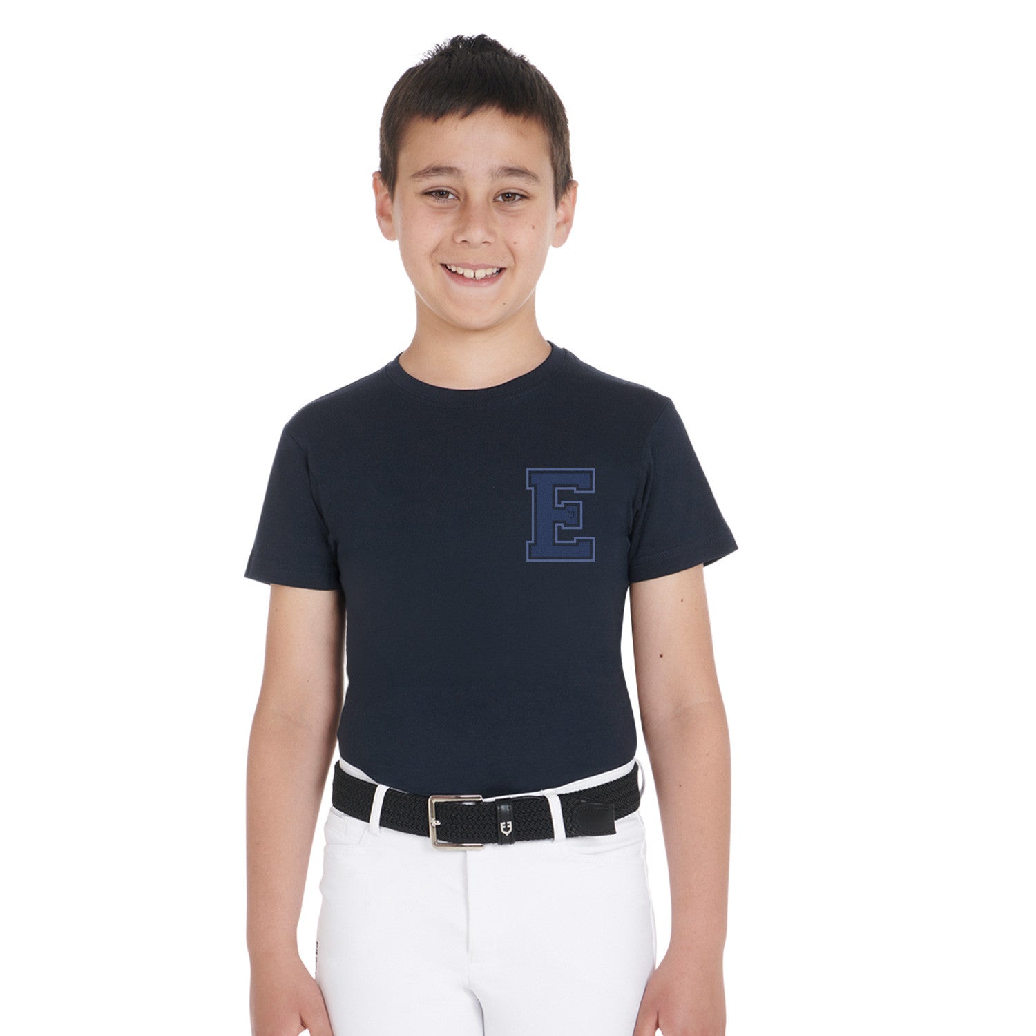 Equestro Boys' Monogram cotton T-shirt