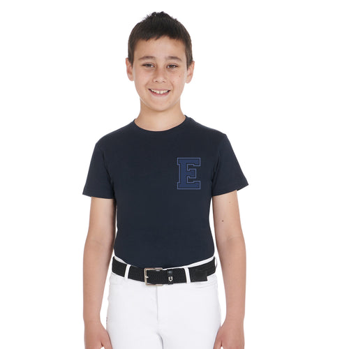 Equestro Boys' Monogram cotton T-shirt