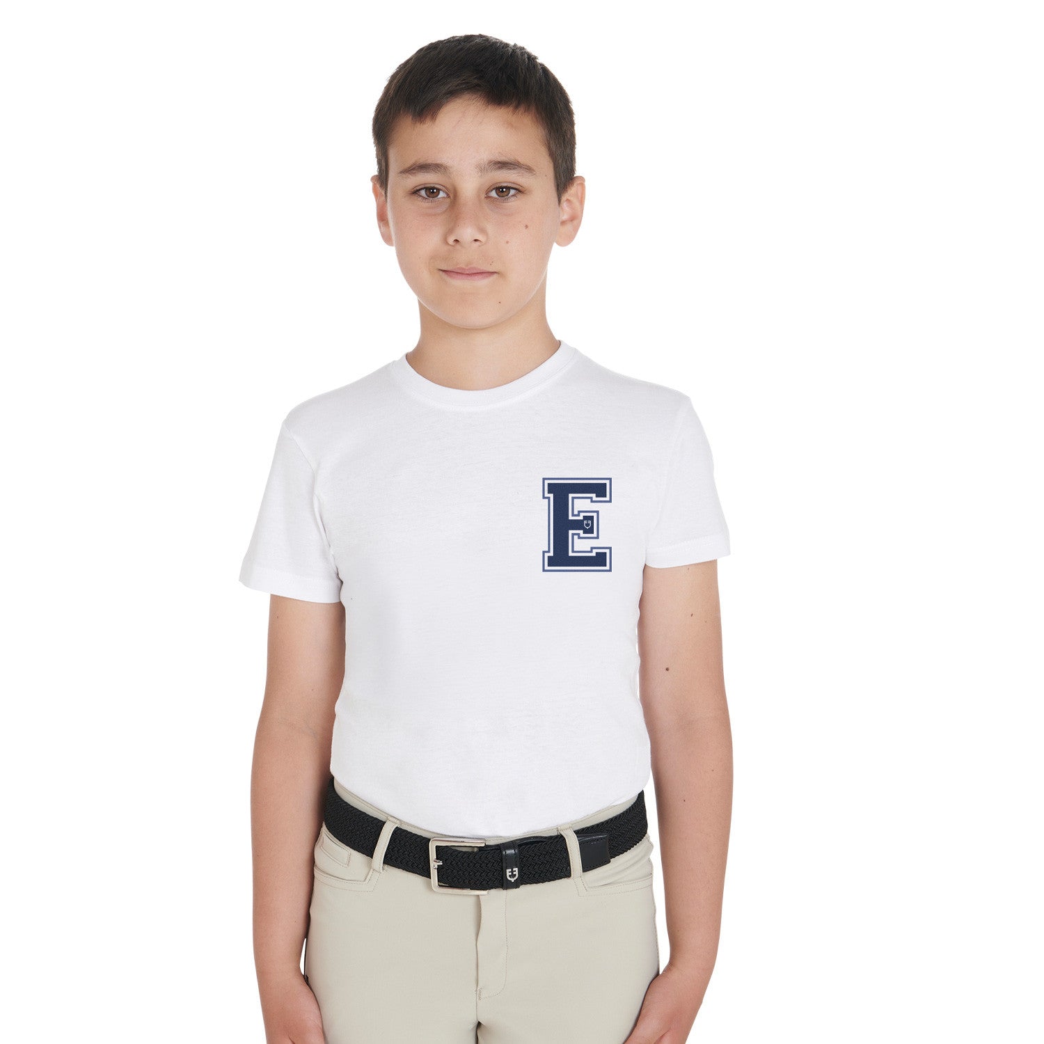 Equestro Boys' Monogram cotton T-shirt