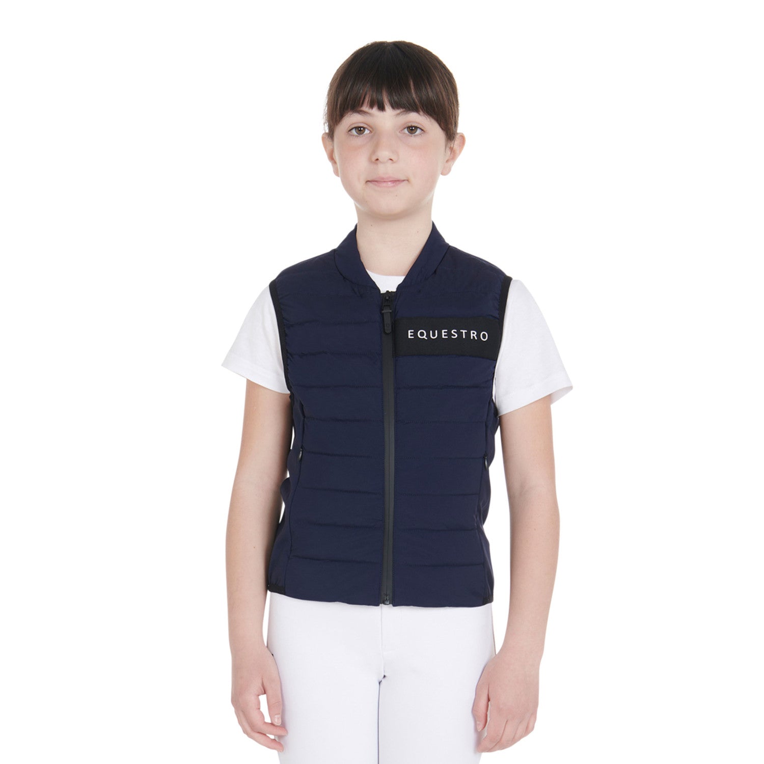 Equestro Kids' vest in technical fabric