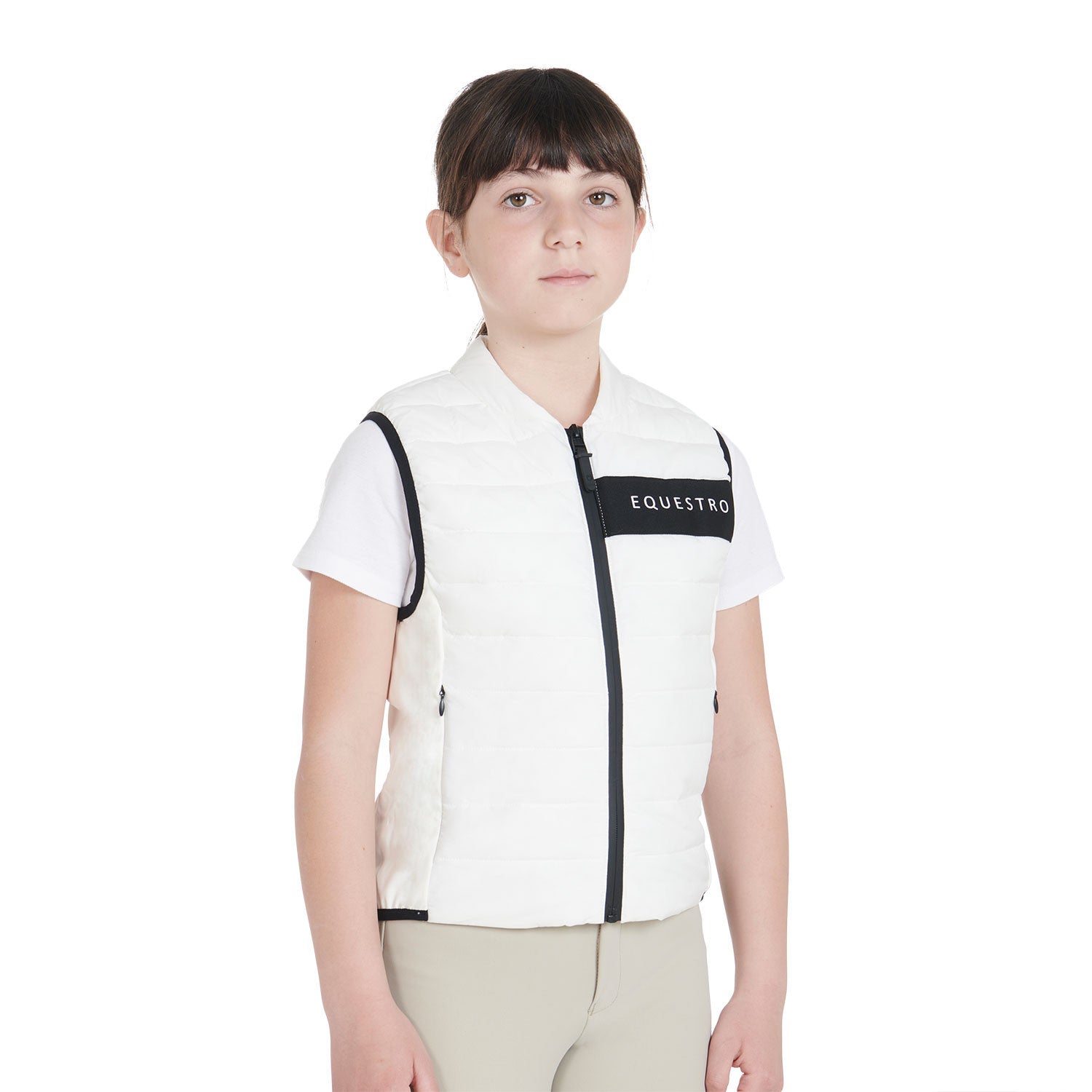 Equestro Kids' vest in technical fabric