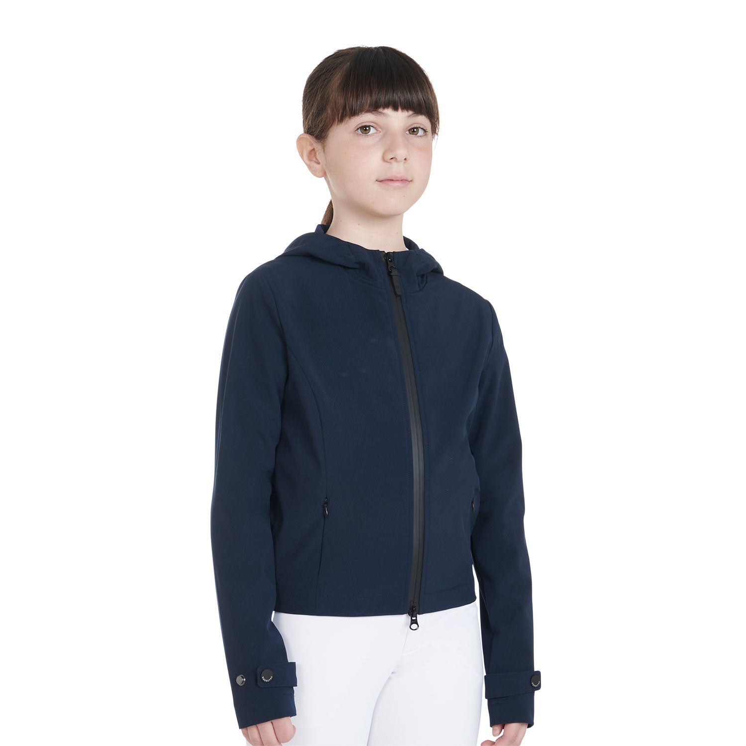 Kids' slim fit softshell jacket in technical fabric