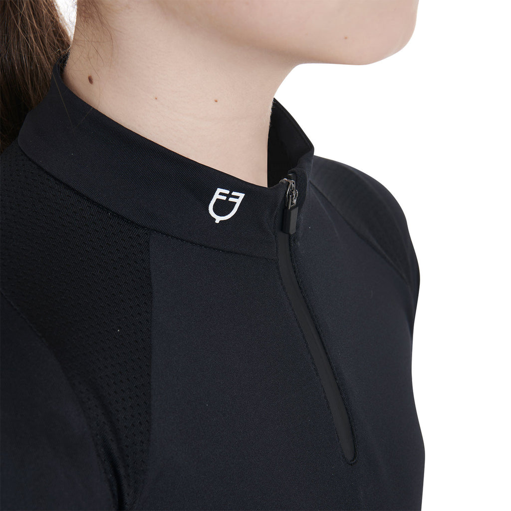 Kids' slim fit training polo shirt high performance