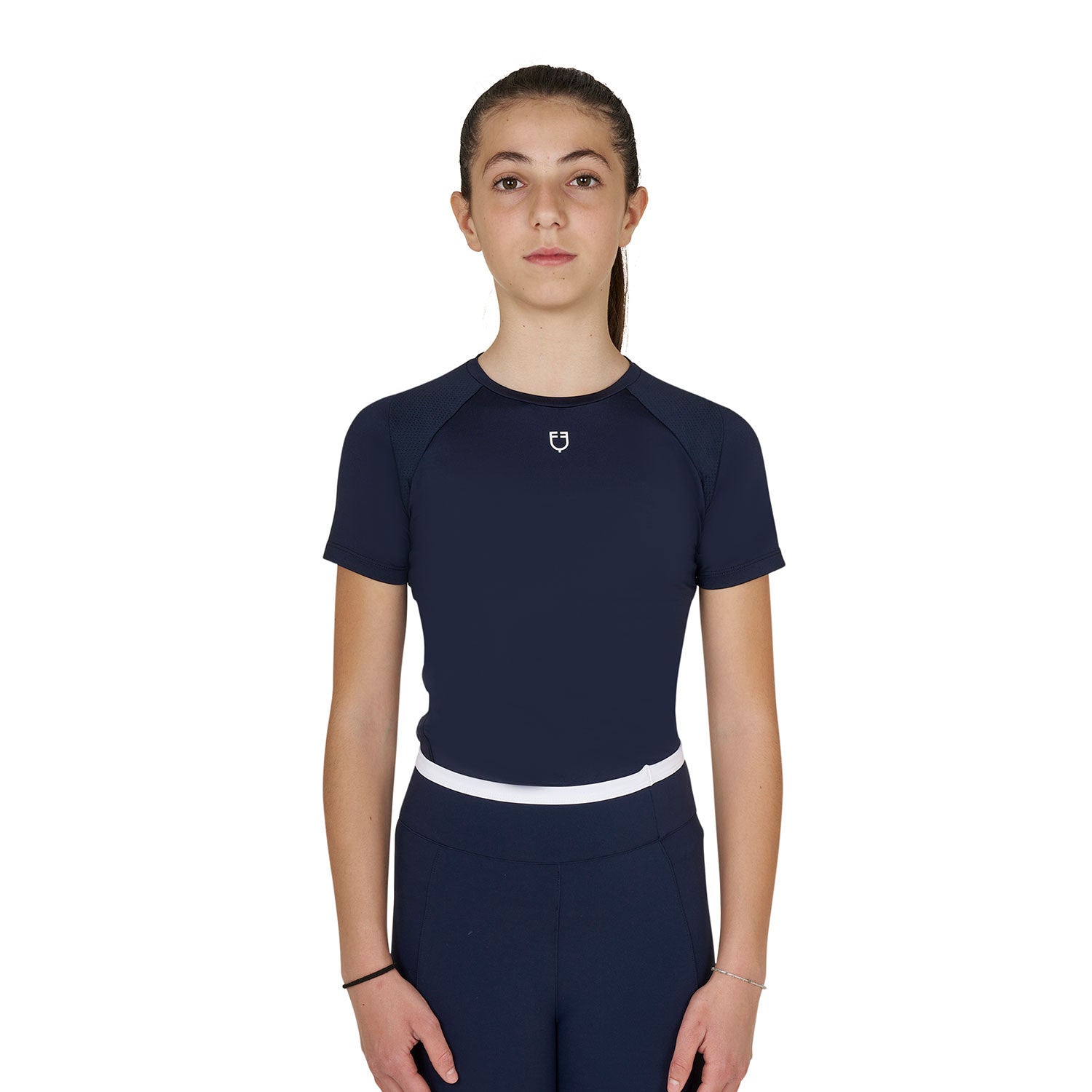 Equestro Kids' training t-shirt in technical fabric