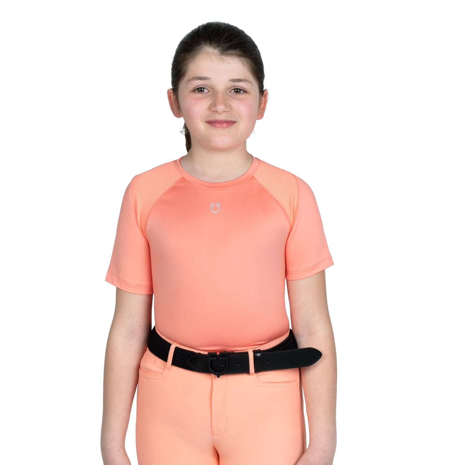 Equestro Kids' training t-shirt in technical fabric