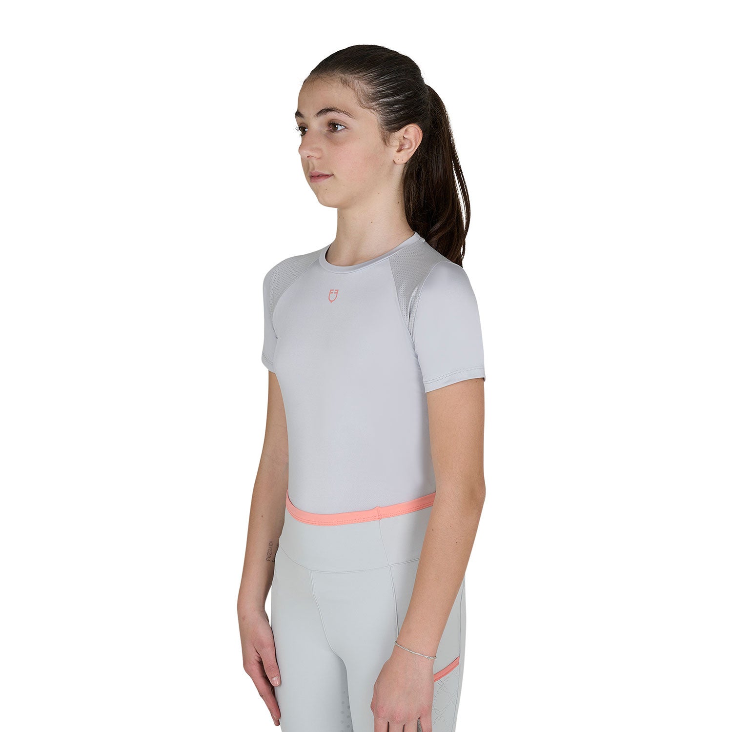 Equestro Kids' training t-shirt in technical fabric