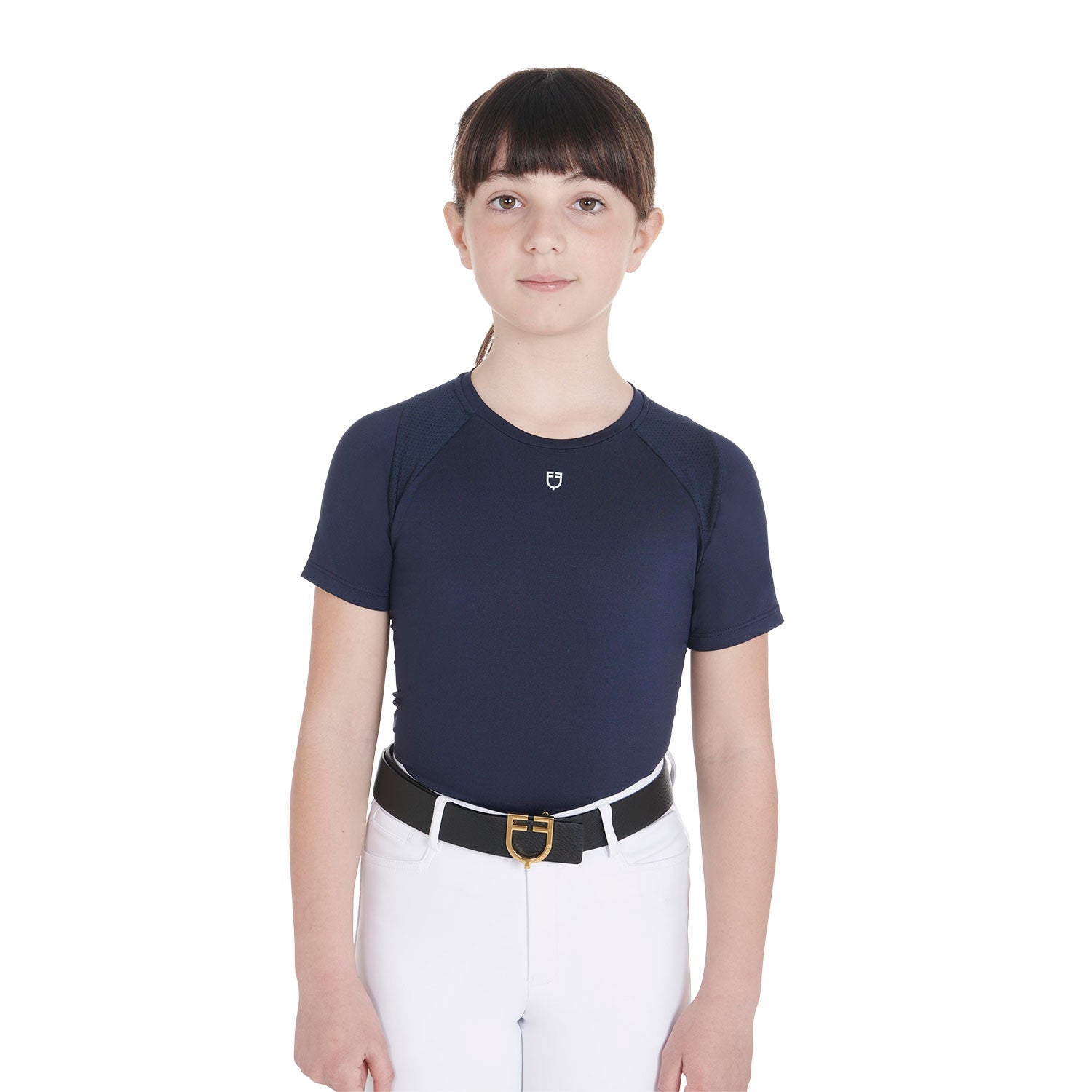 Equestro Kids' training t-shirt in technical fabric