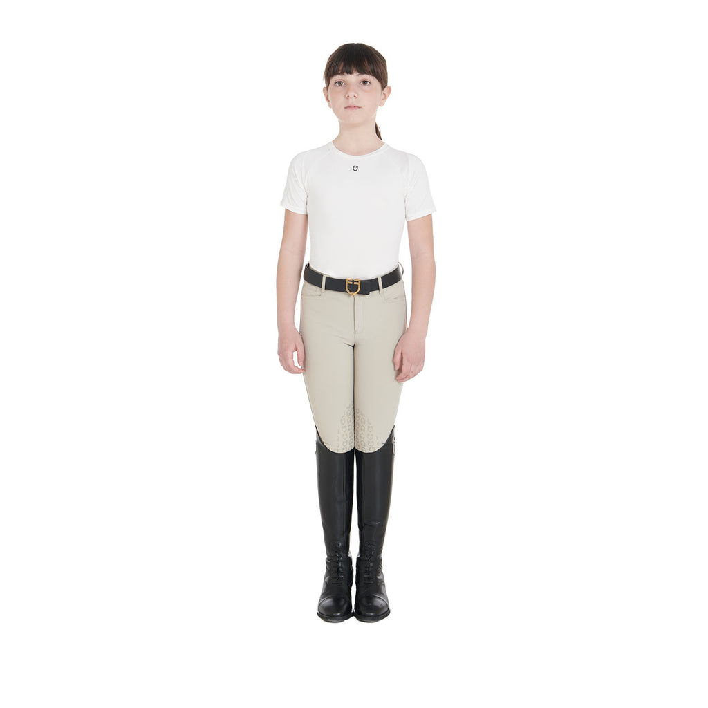 Kids' training t-shirt in technical fabric