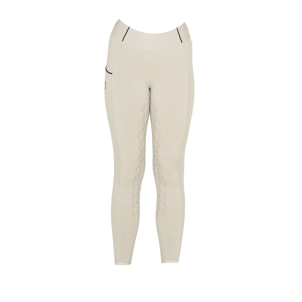 Girls' slim fit grip leggings with logo