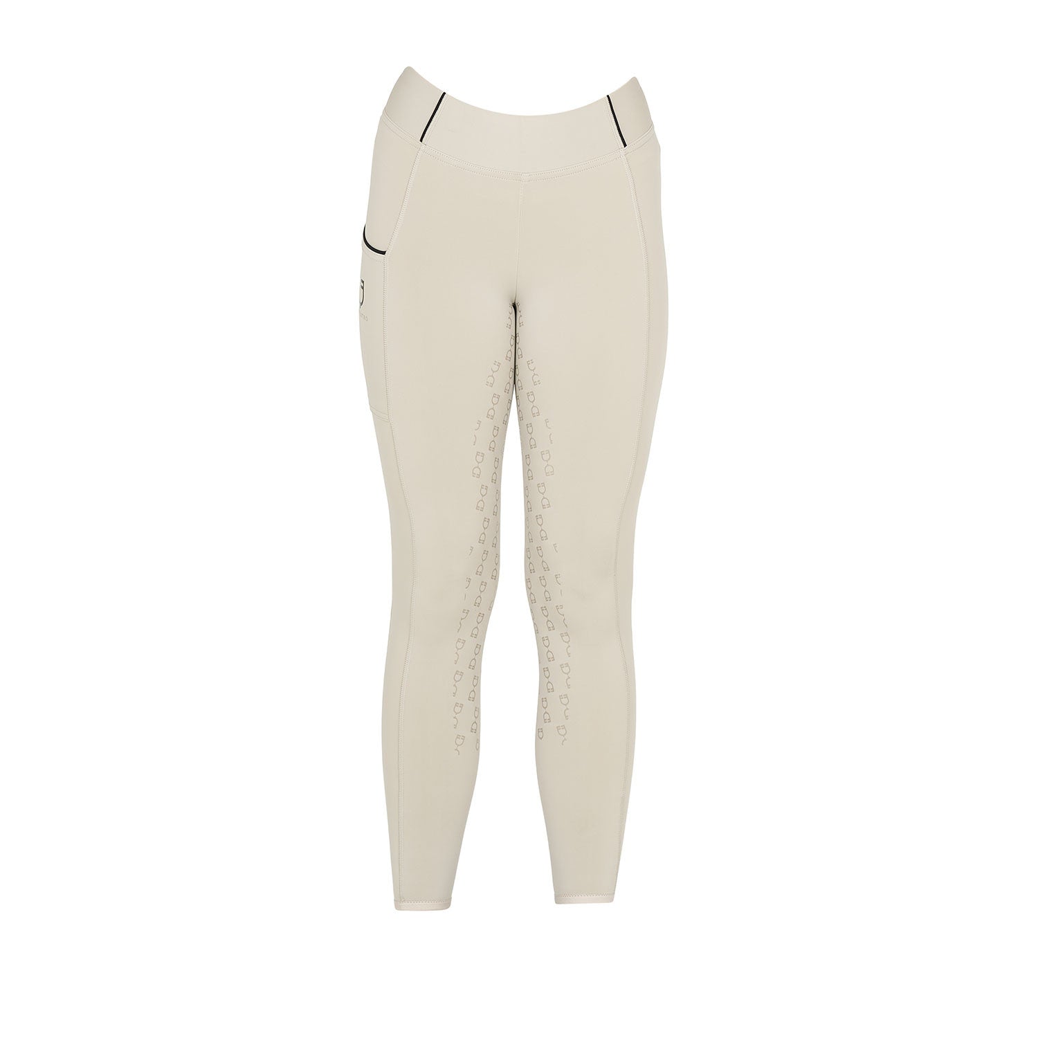 Girls' slim fit grip leggings with logo