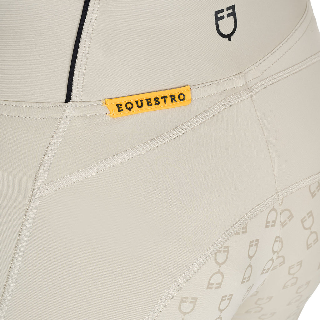 Girls' slim fit grip leggings with logo