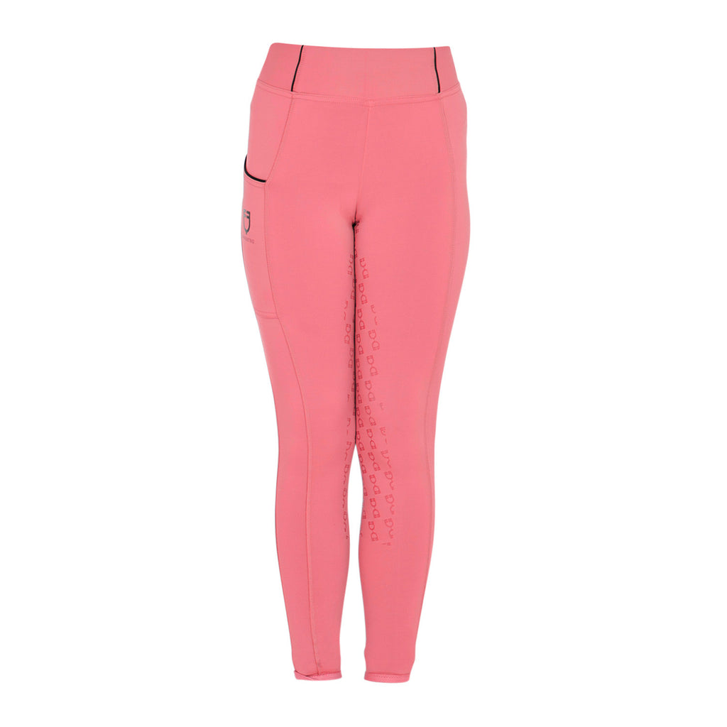 Girls' slim fit grip leggings with logo